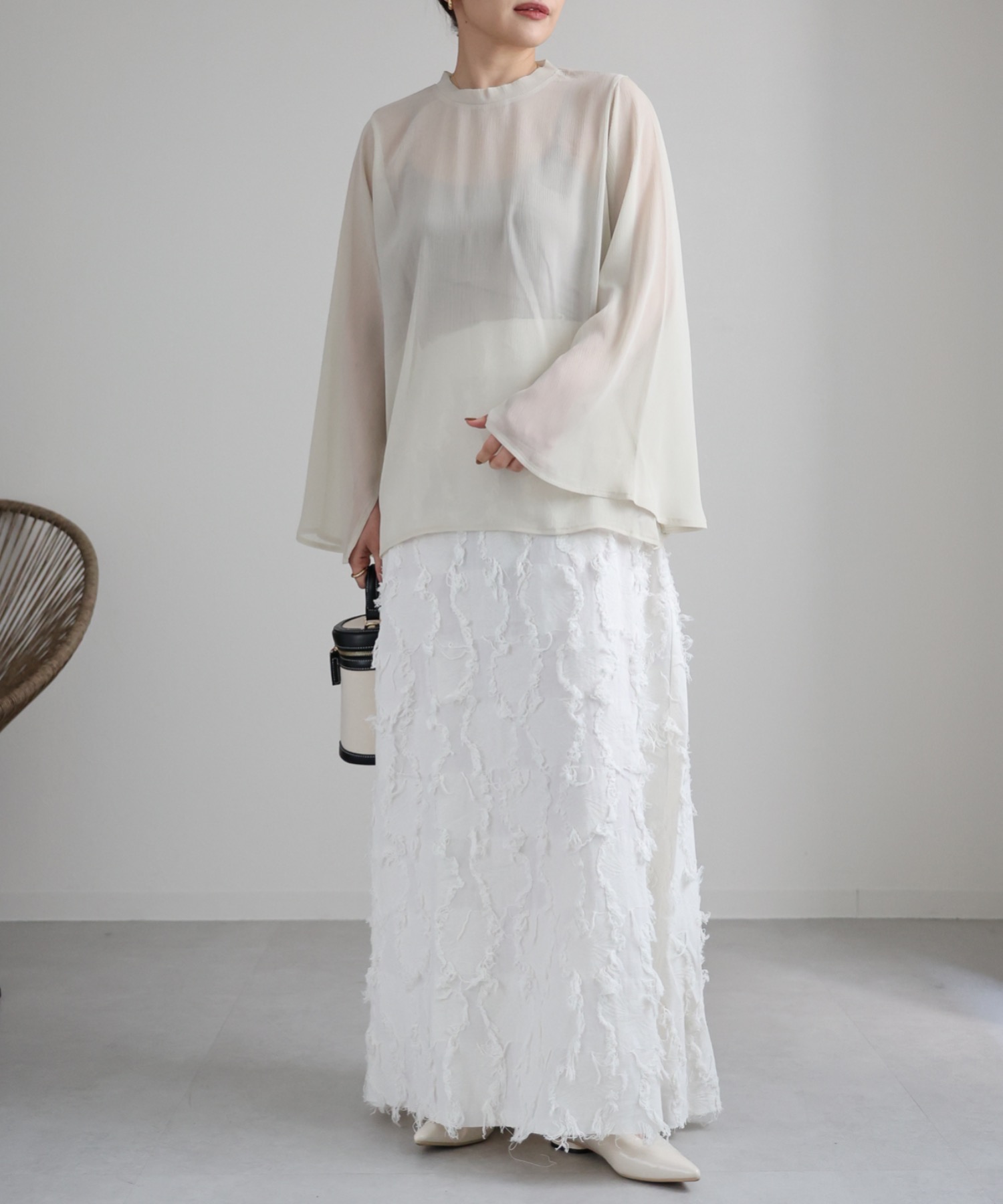 model:162cm  着用サイズ:FREE