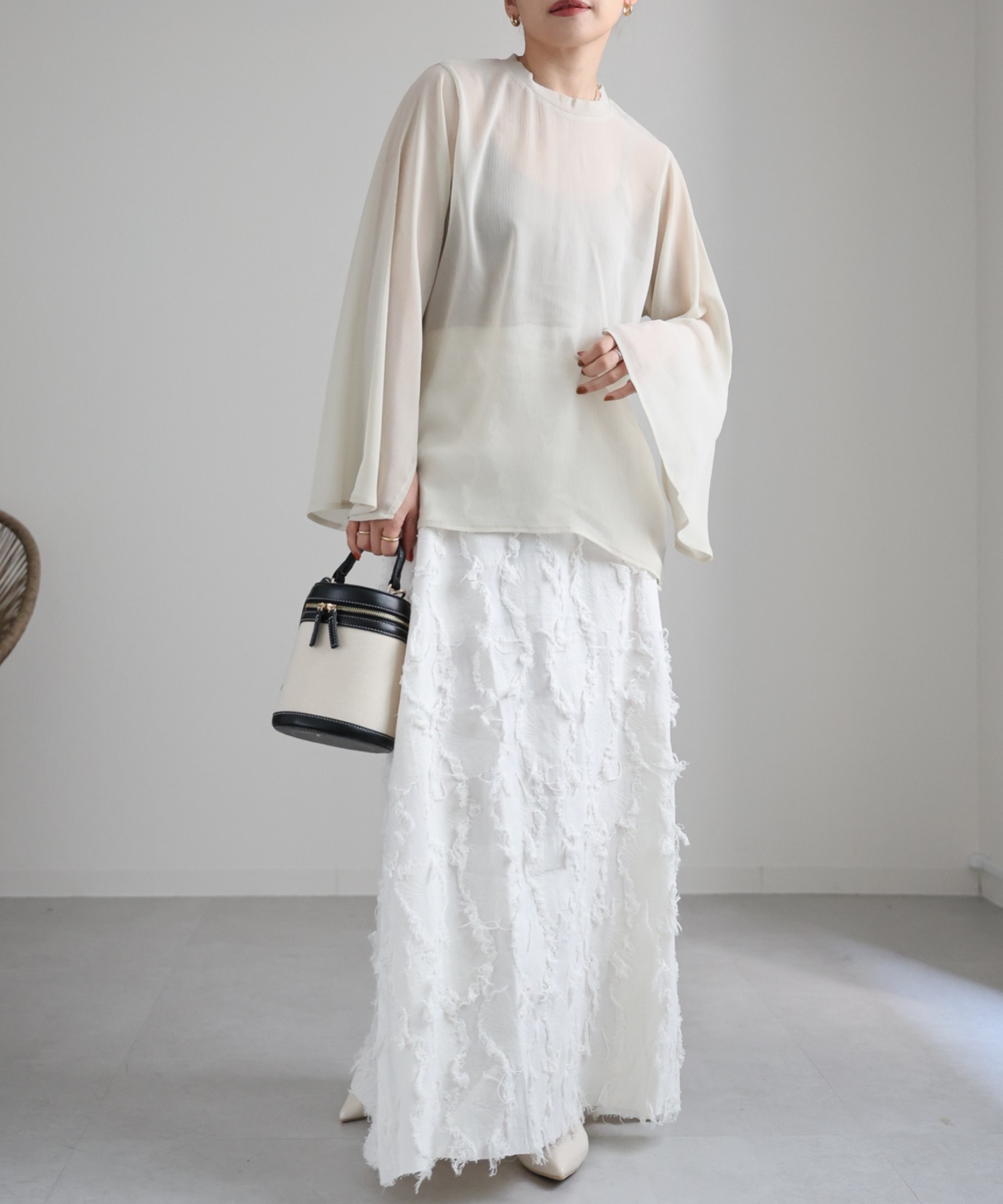 model:162cm  着用サイズ:FREE