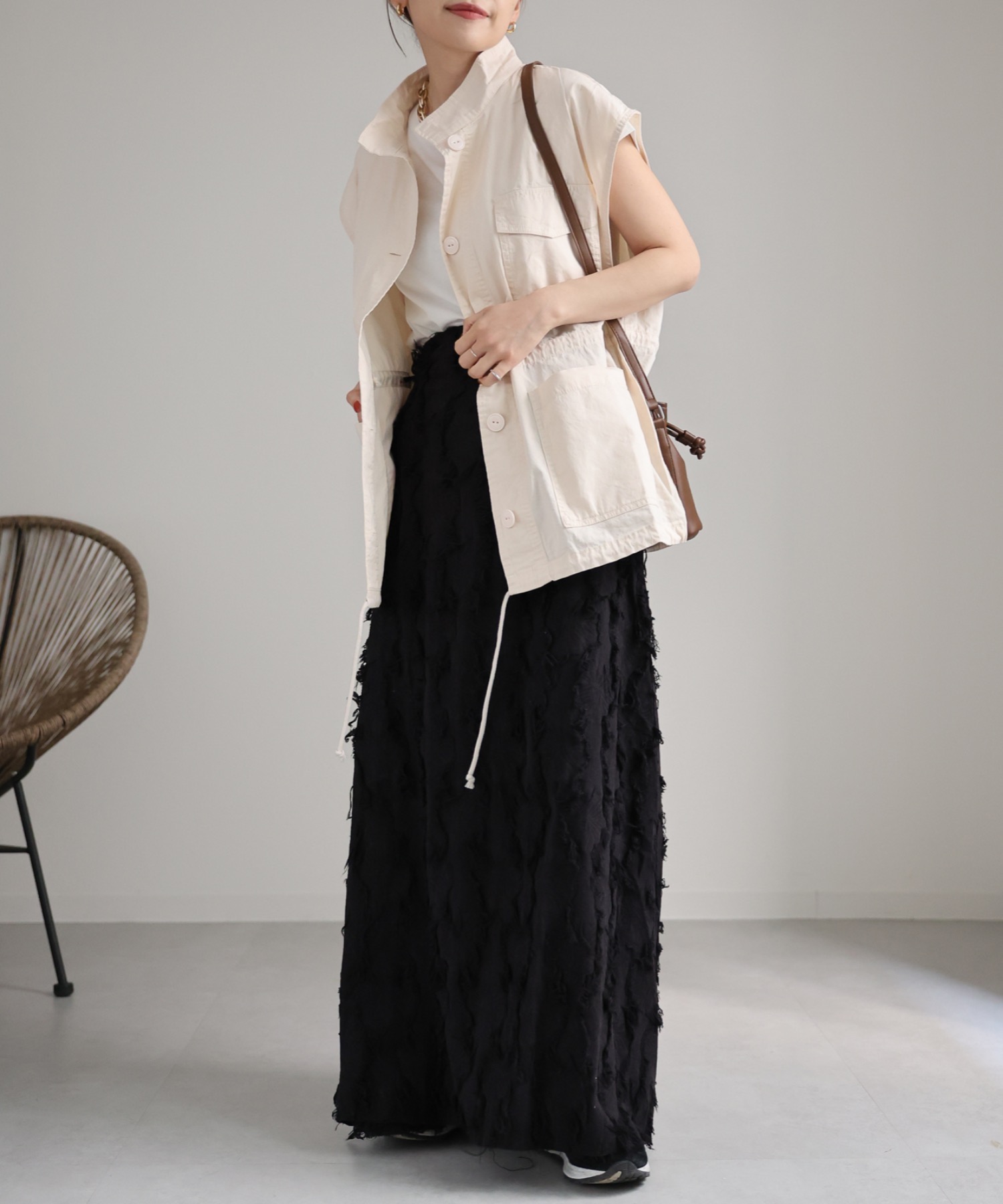 model:162cm  着用サイズ:FREE