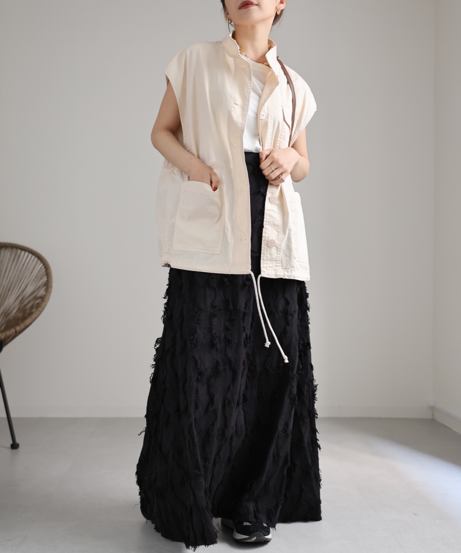 model:162cm  着用サイズ:FREE