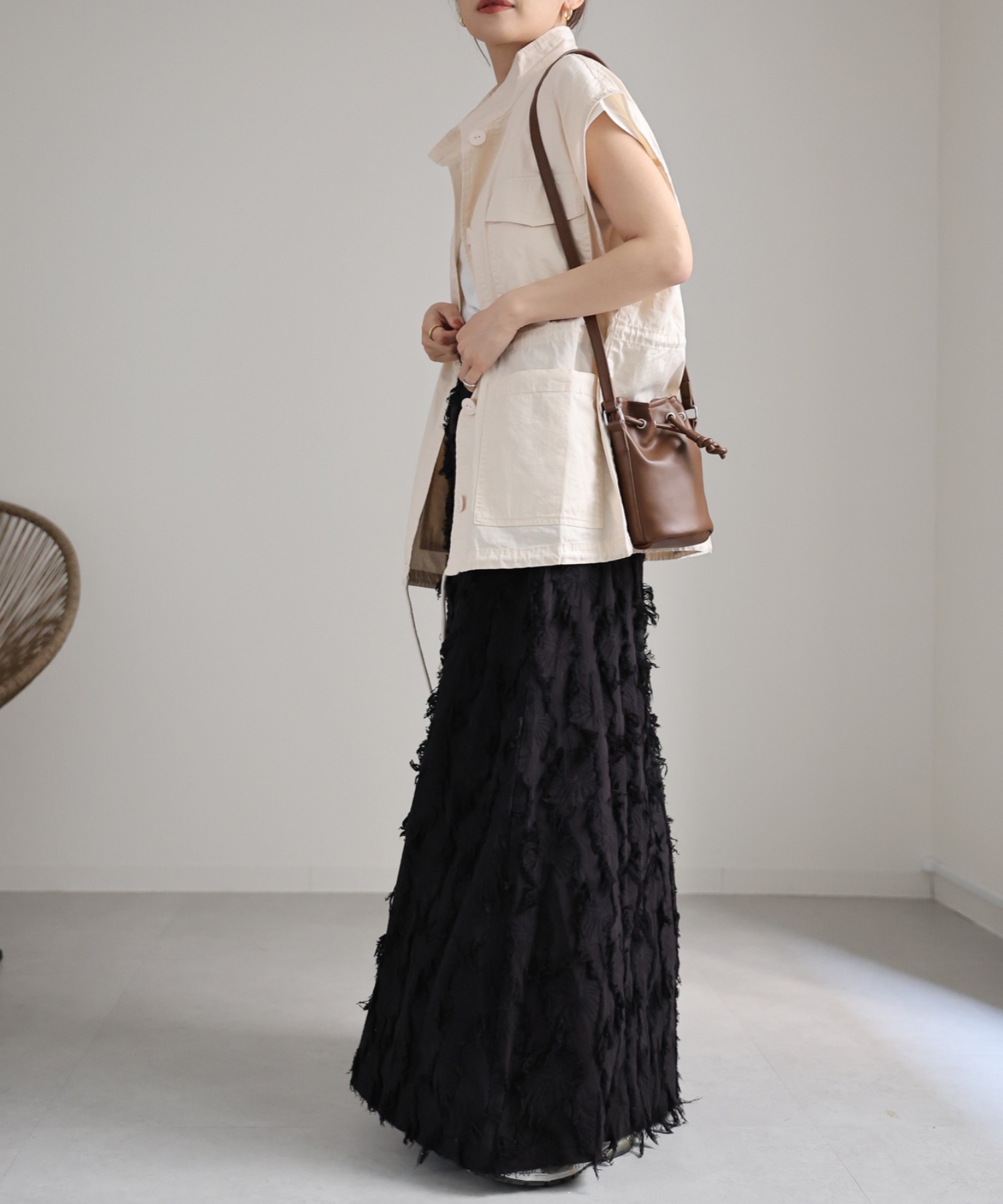 model:162cm  着用サイズ:FREE
