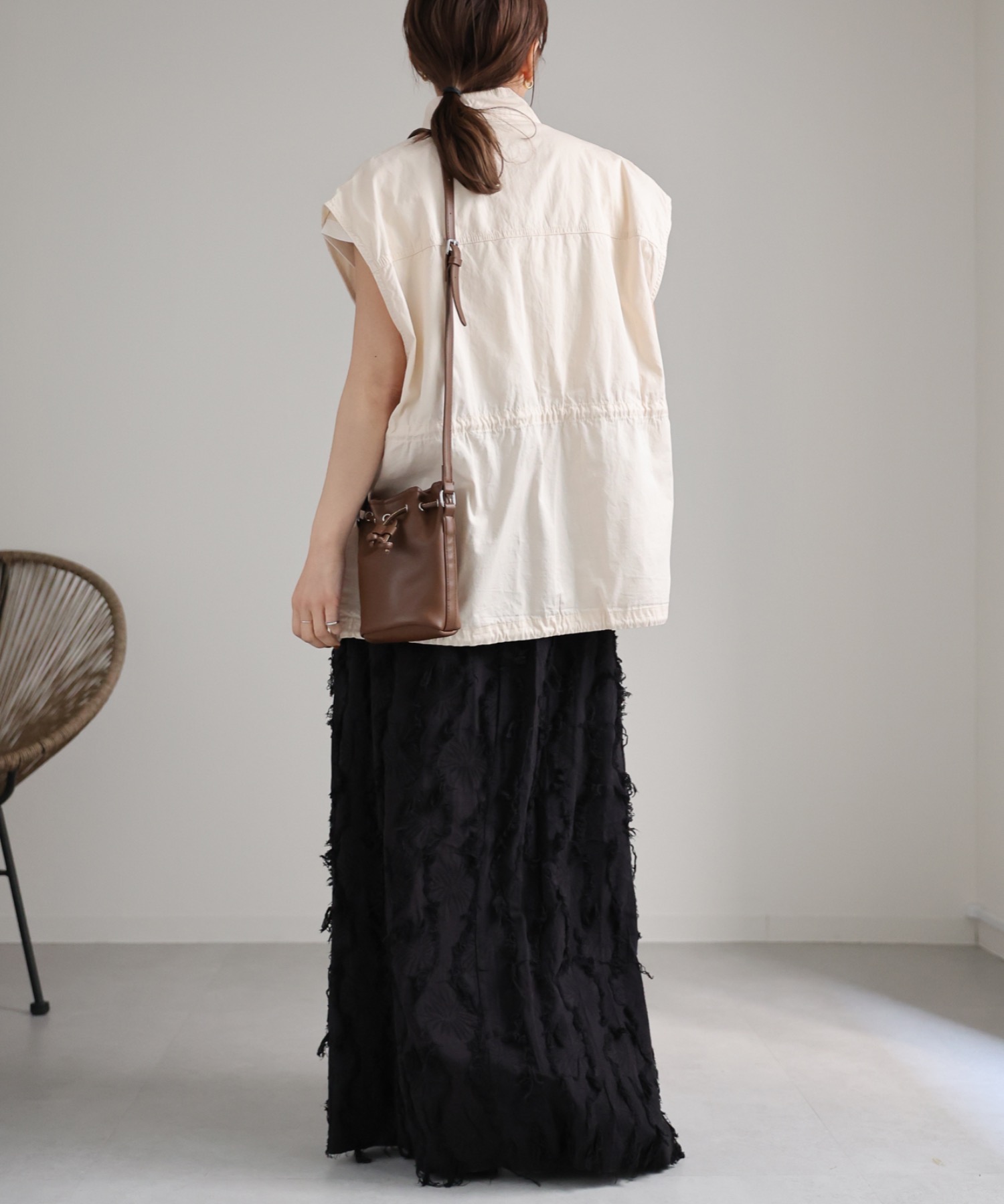model:162cm  着用サイズ:FREE
