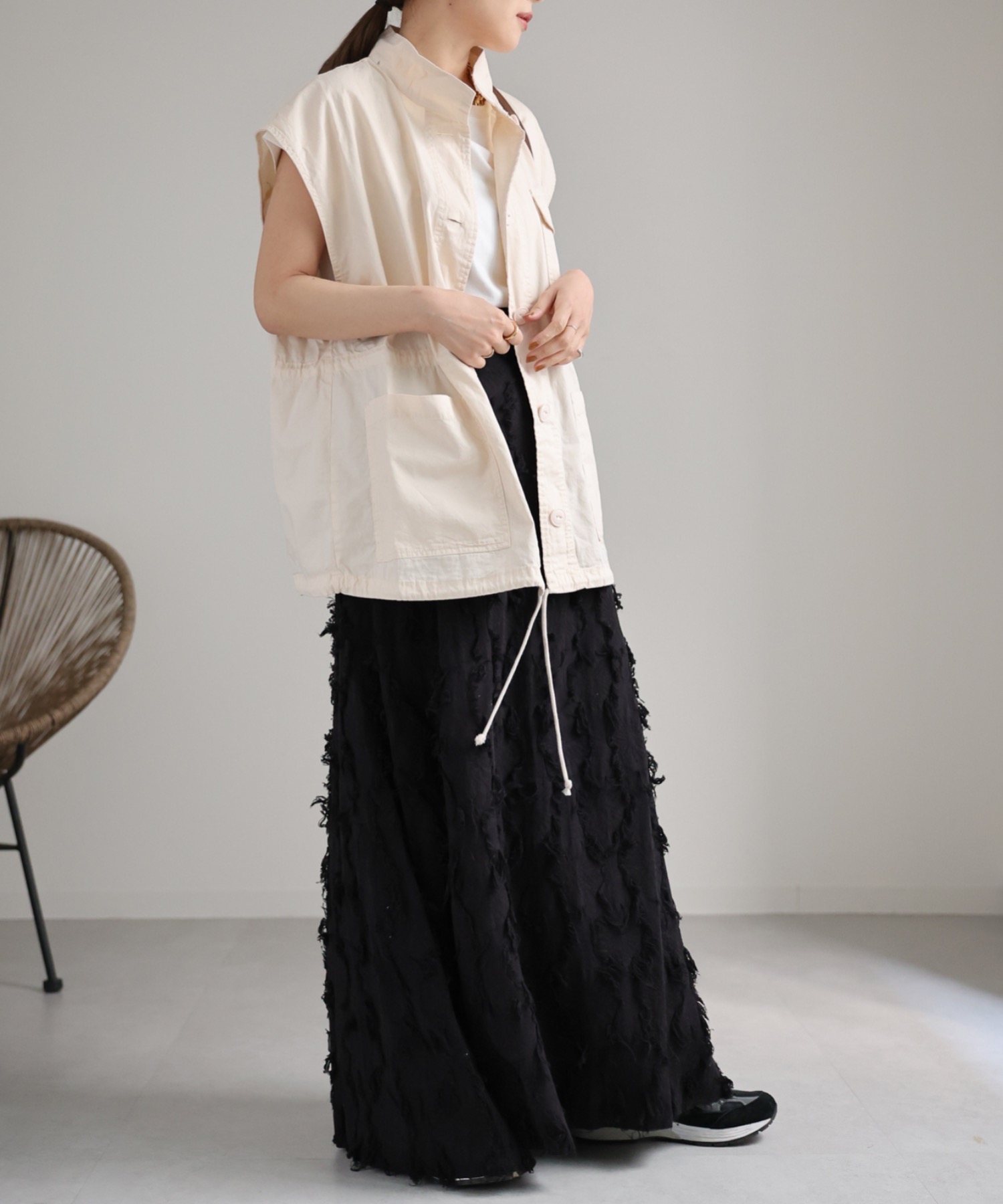 model:162cm  着用サイズ:FREE