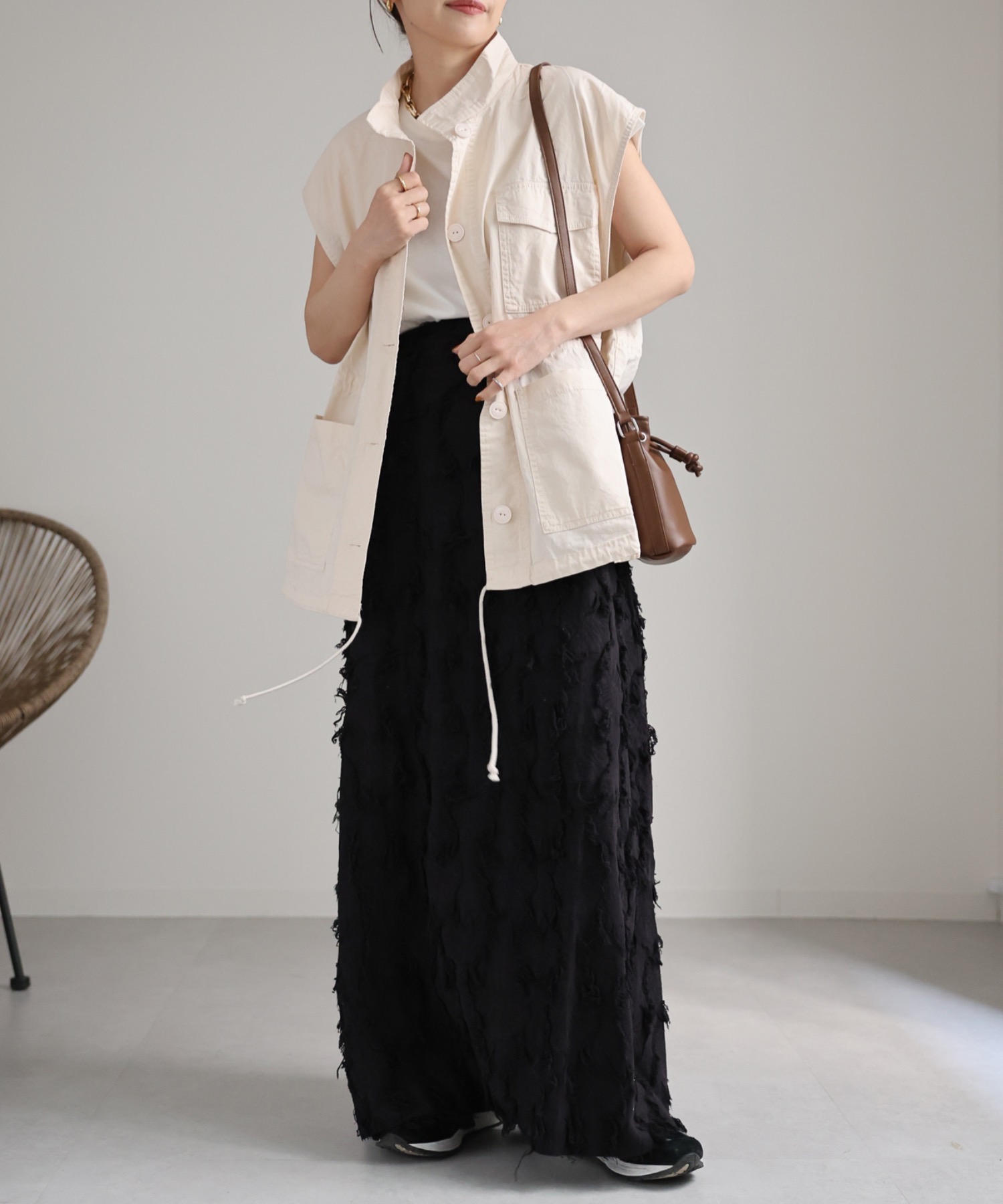 model:162cm  着用サイズ:FREE
