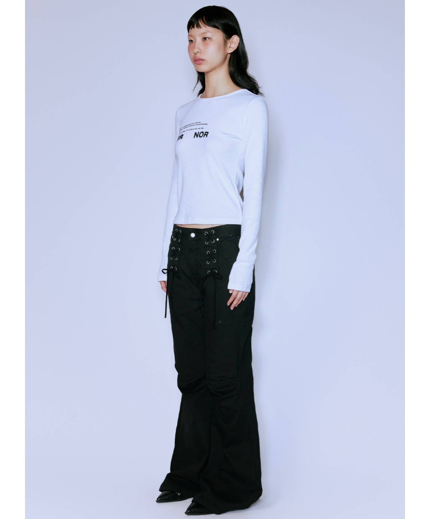 A'GEM/9 × .kom 『NIIER NOR/ニア ノア』 LACE-UP BOOT CUT