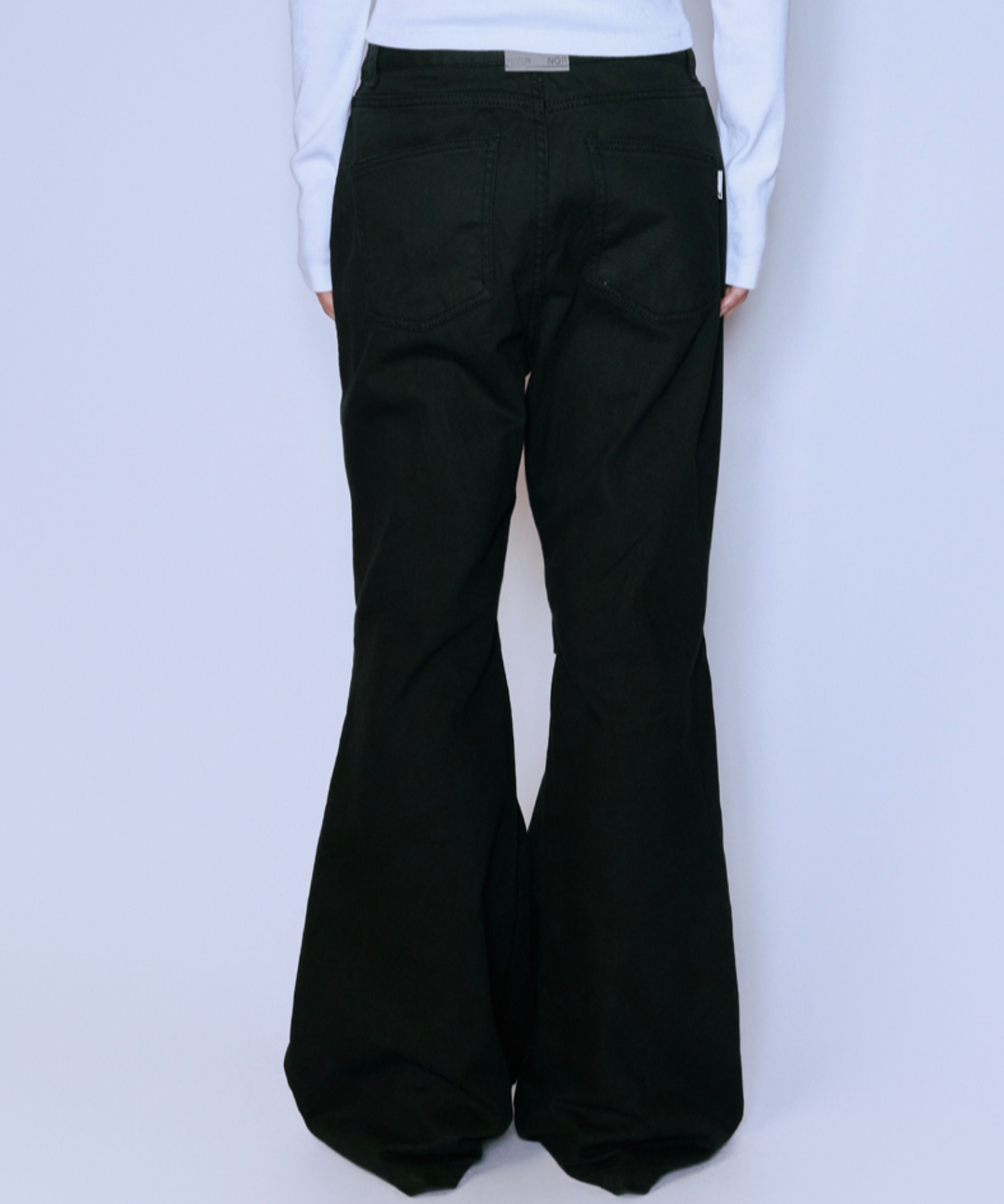 noir kei ninomiya レイヤードレースアップパンツ Noir Kei Ninomiya black cropped trousers with faux leather
