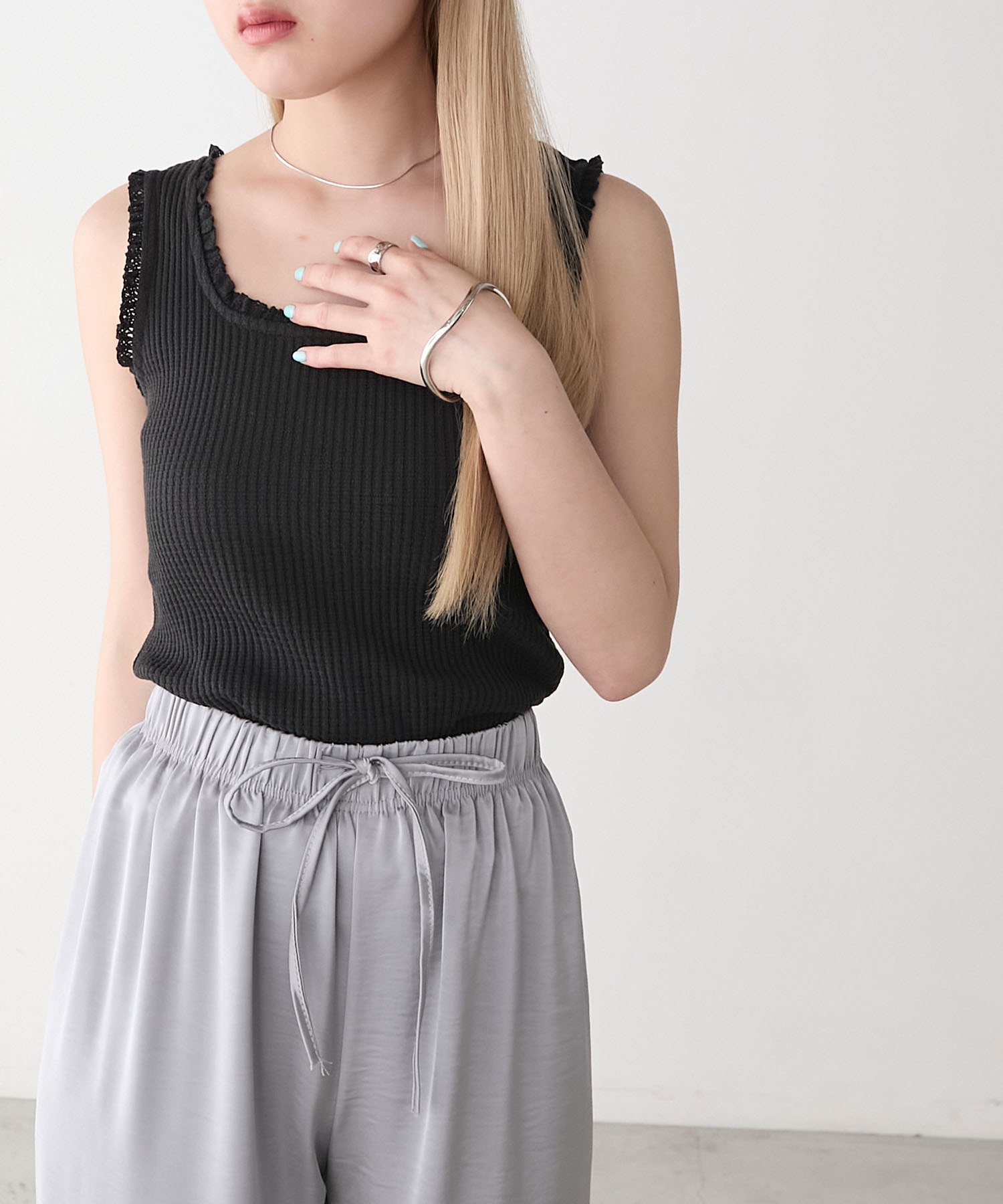 【未使用品】Ron Herman スクエアネック リブタンクトップ Ron Herman - 【美品】 Ron Herman / ロンハーマン | Square Neck Rib