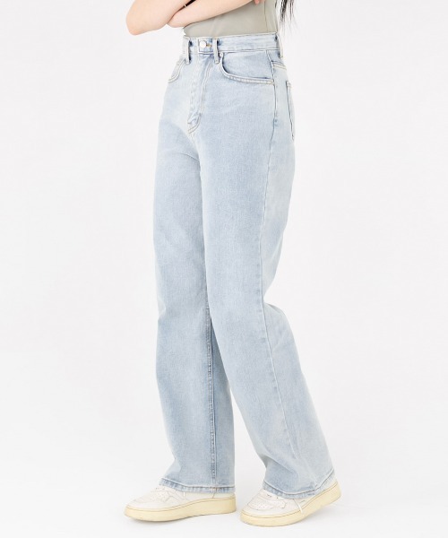 A'GEM/9 × .kom 『muah muah/ムーアムーア』WASHED WIDE DENIM
