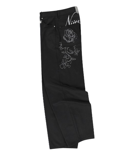 NIIER NOR/ローズバルーン デニムパンツ A'GEM/9 × .kom 『NIIER NOR/ニア ノア』 ROSE BALLOON DENIM