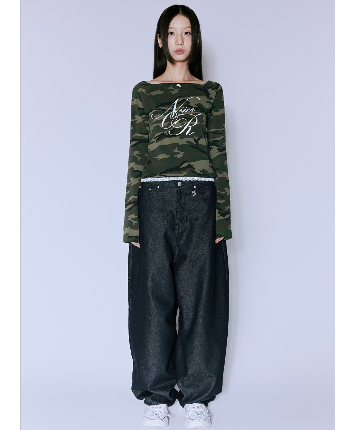 A'GEM/9 × .kom 『NIIER NOR/ニア ノア』 ROSE BALLOON DENIM