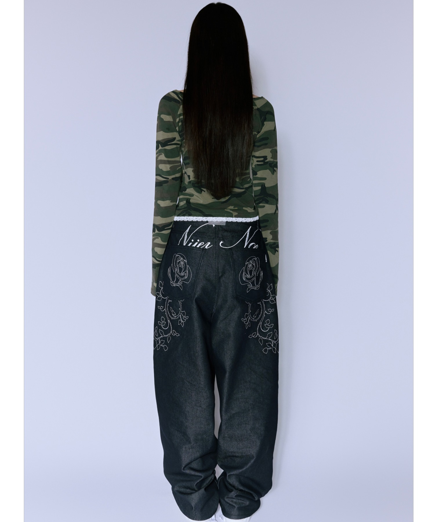 A'GEM/9 × .kom 『NIIER NOR/ニア ノア』 ROSE BALLOON DENIM
