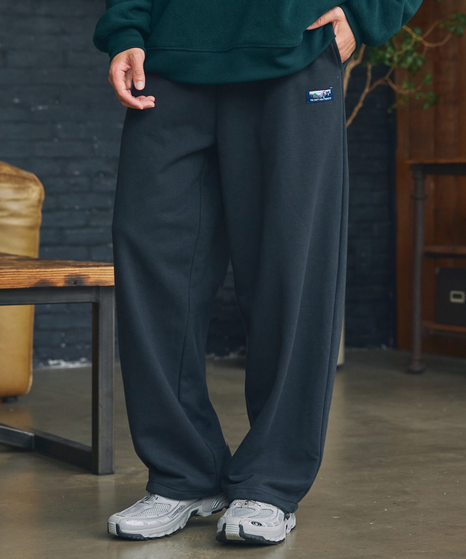 セットアップ対応】12ozヘビーウェイト裾ドローコード裏毛スウェット