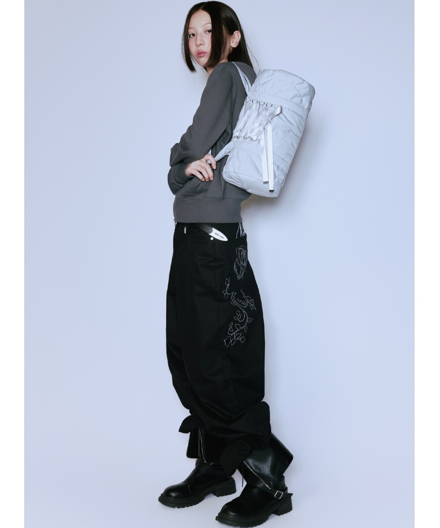 BADEE★韓国★人気★Shirring Duffel Bag 2色 Shirring Duffel Bag Deep Brown - BADÉE