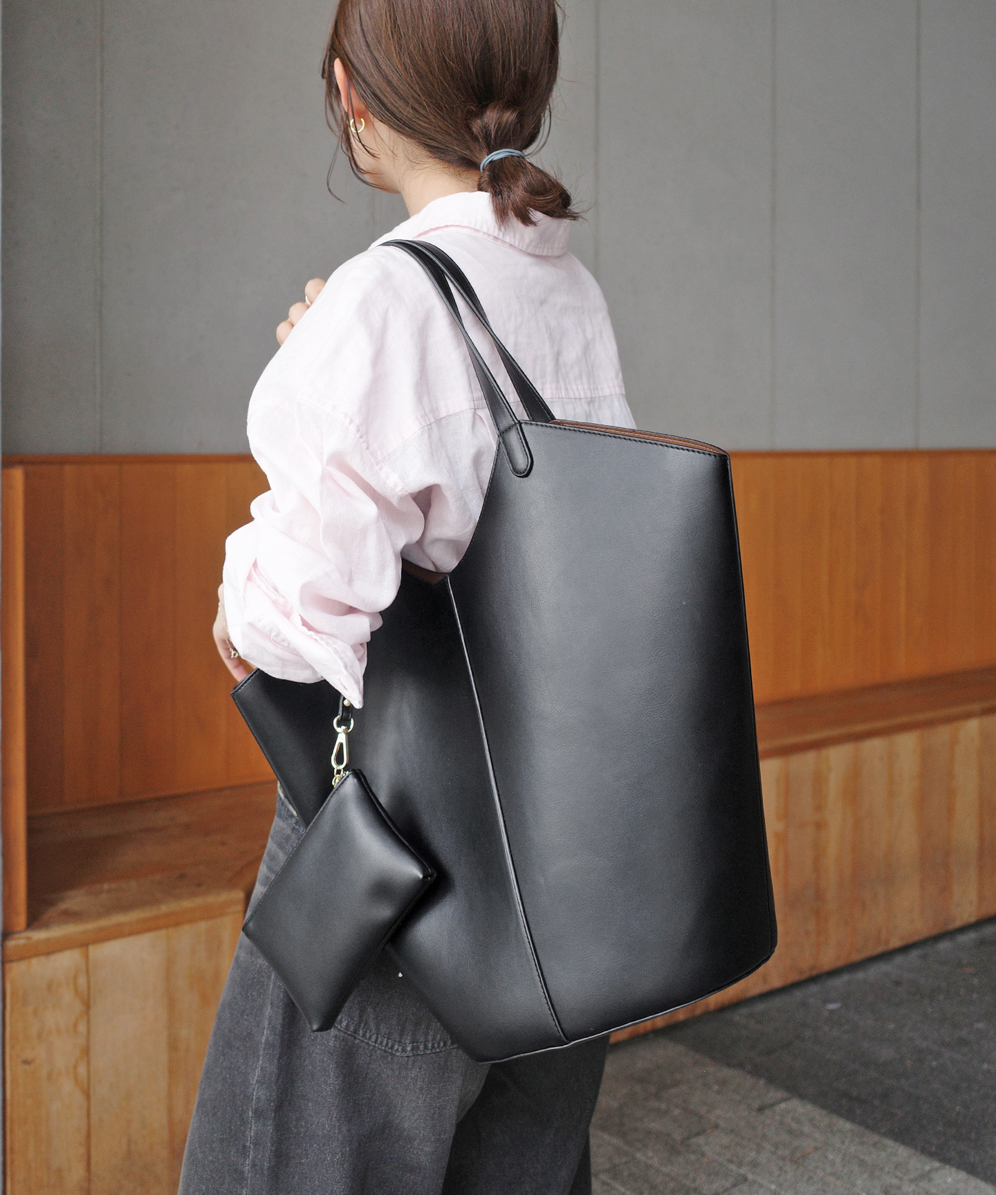 SLOBE ラウンドビッグトート WEB限定/追加》SLOBE BIG トートバッグ 
