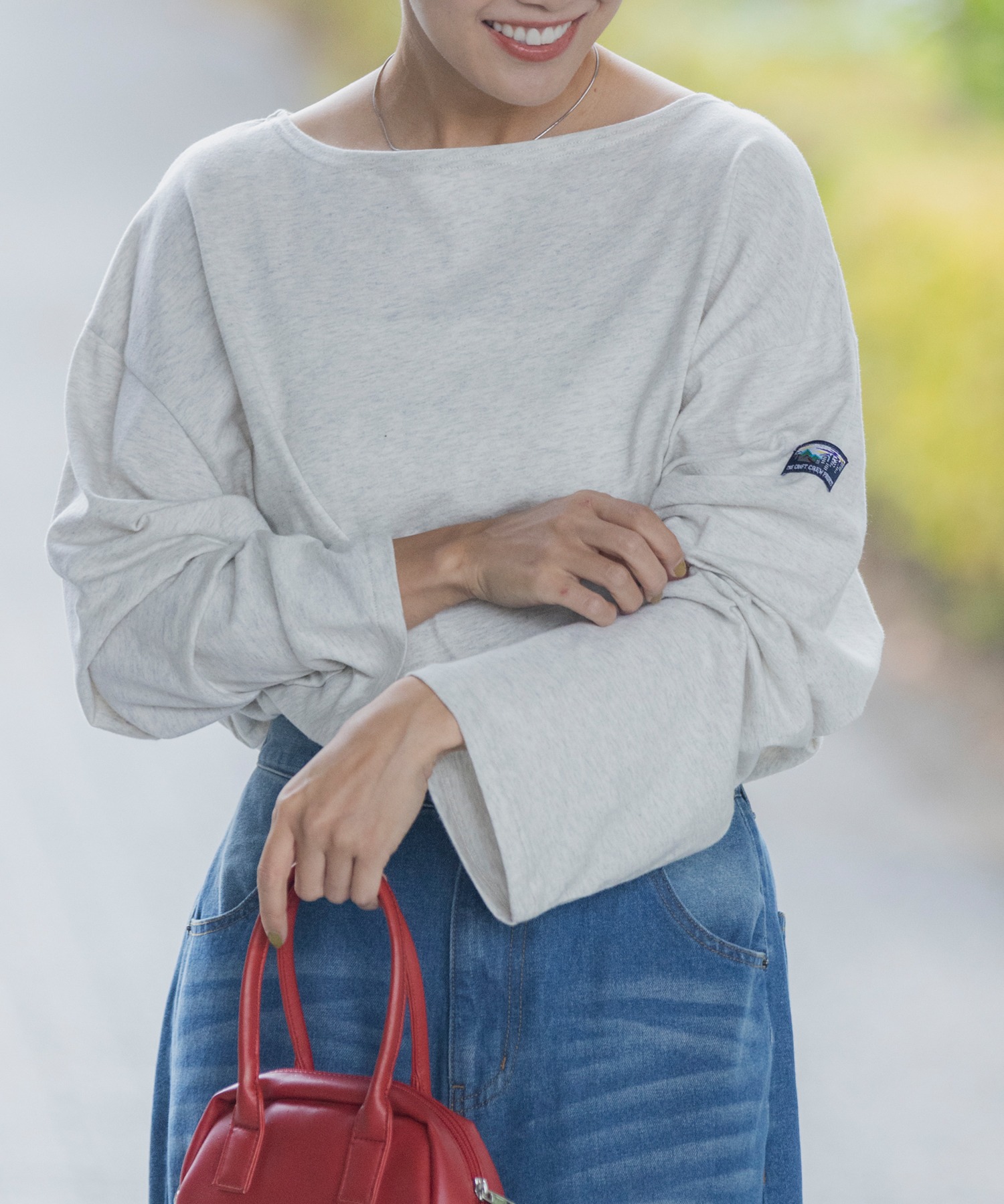 トップス coz ボートネックバスクロングスリーブTシャツ【THE CRAFT CREW