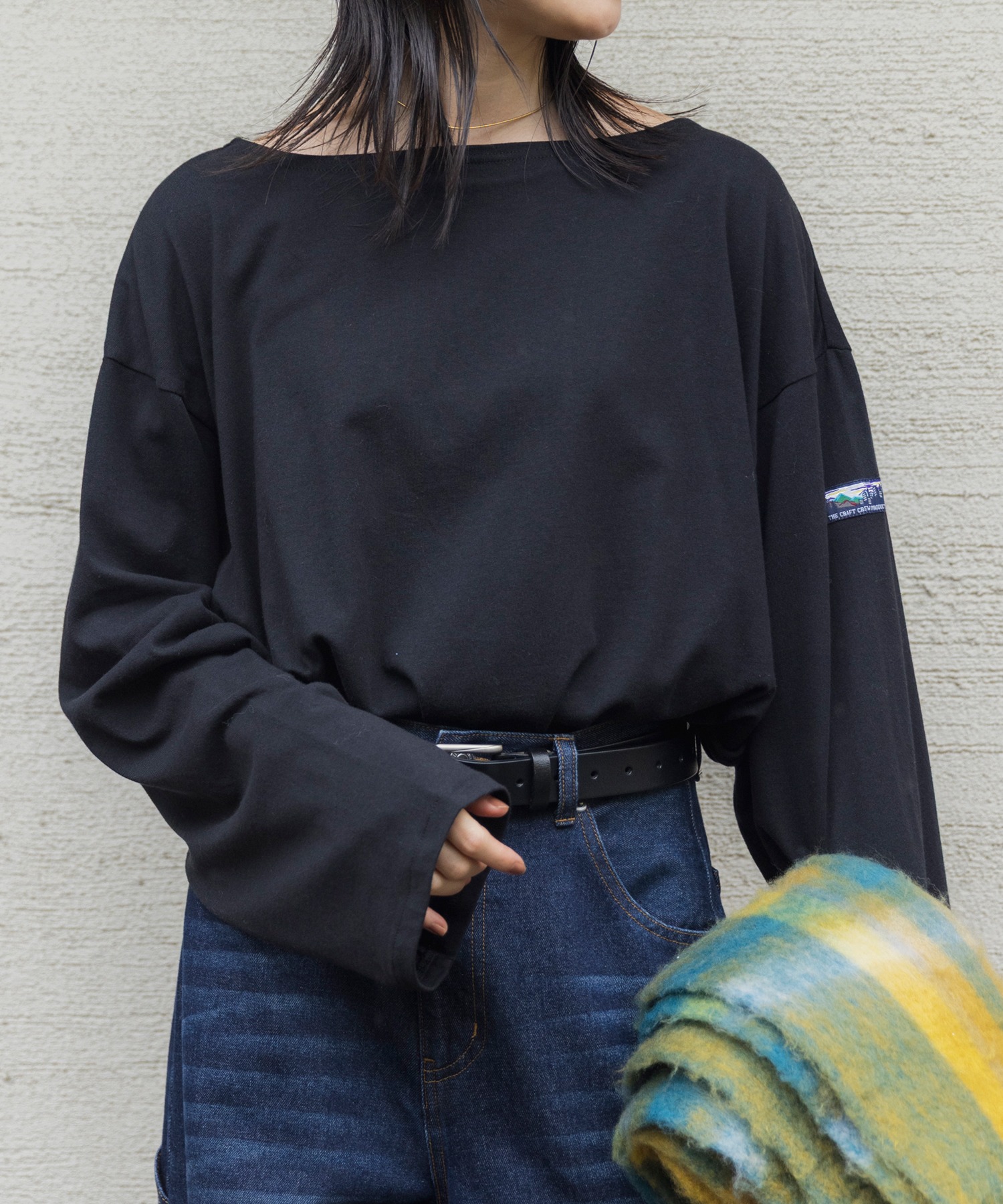 トップス coz ボートネックバスクロングスリーブTシャツ【THE CRAFT CREW