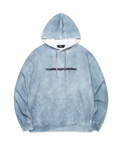 BOLD FN DIRTY BRUSH HOODIE — голубая худи с эффектом «грязной кисти»
