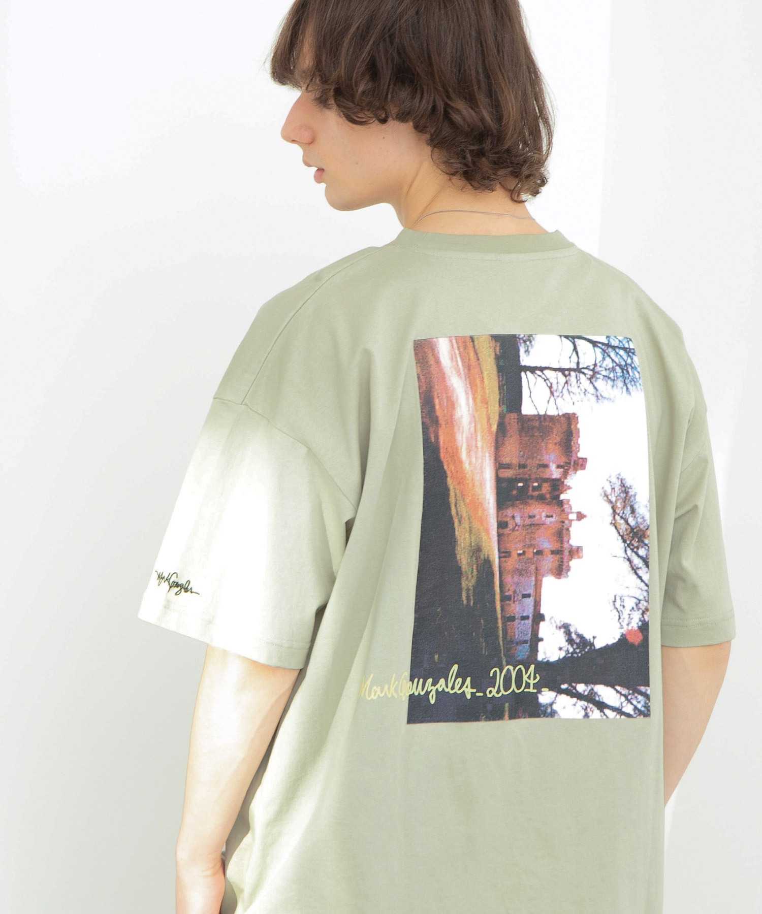 Mark Gonzales マークゴンザレス Emma Clothes別注 ビッグシルエットロゴ刺繍 バックプリント 半袖 Tee 背面プリント Emma Clothes Emma Clothes エマクローズ 公式オンラインストア