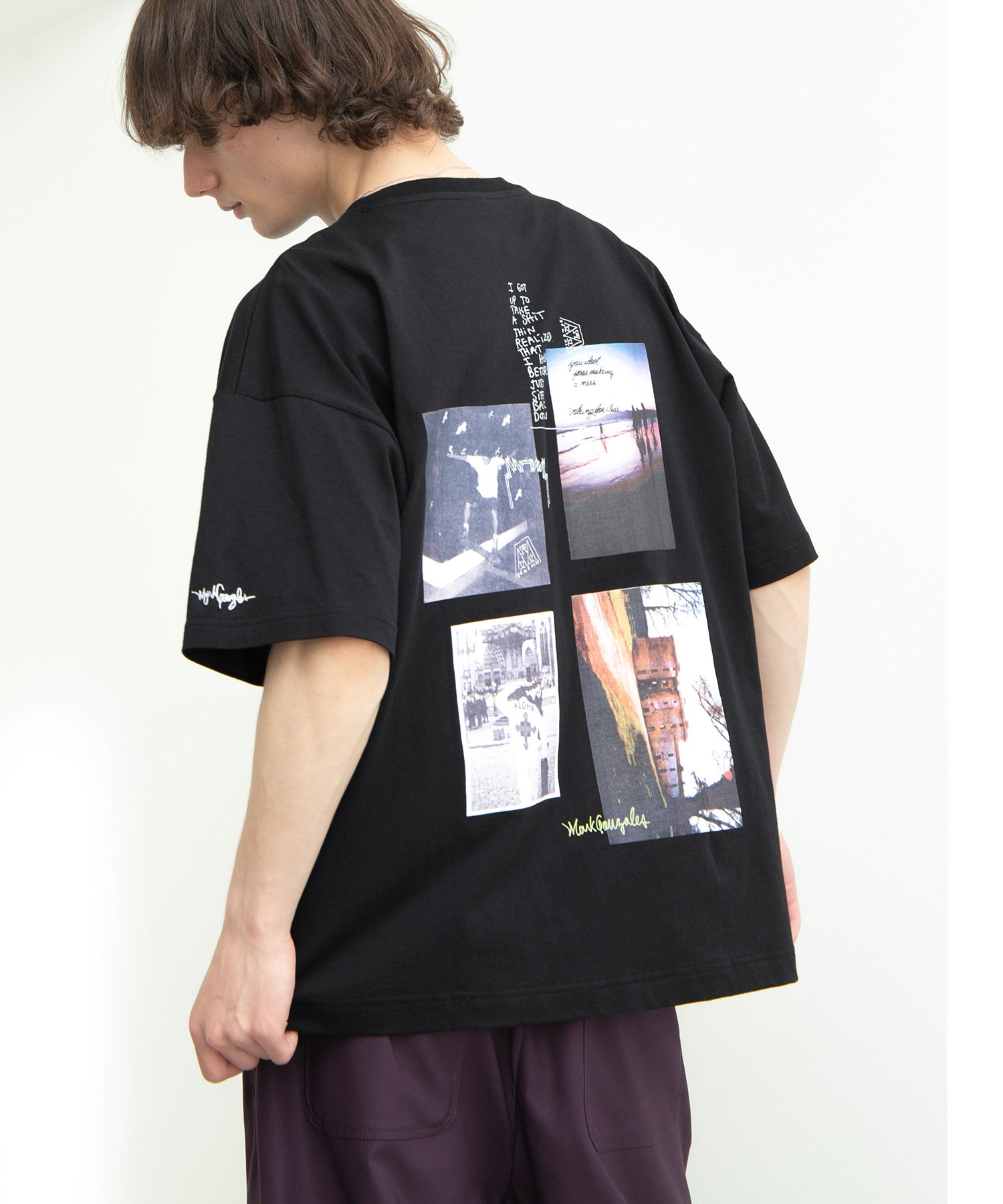 Mark Gonzales マークゴンザレス Emma Clothes別注 ビッグシルエットロゴ刺繍 バックプリント 半袖 Tee 背面プリント Emma Clothes Emma Clothes エマクローズ 公式オンラインストア