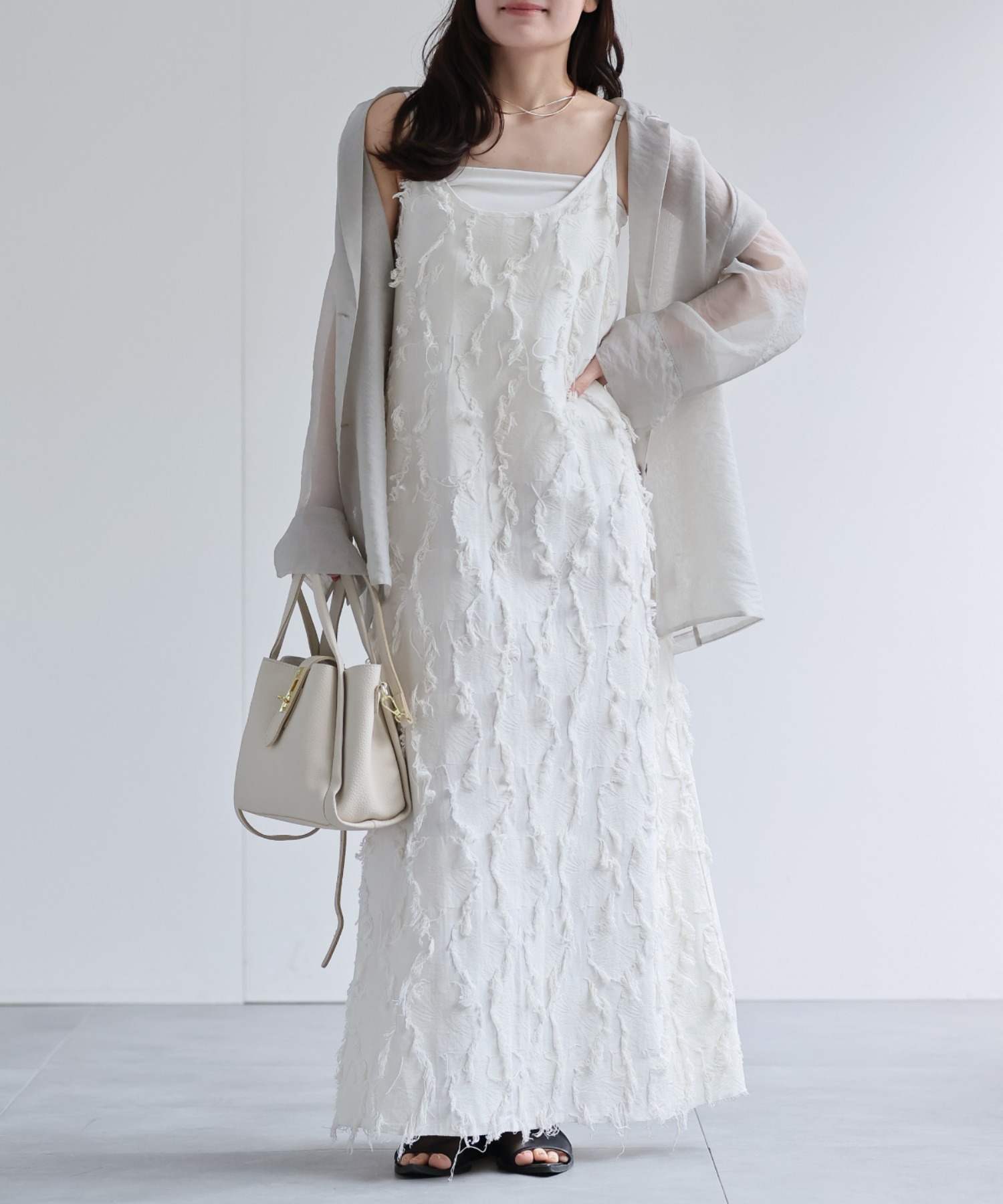 model：156cm 着用サイズ：FREE
