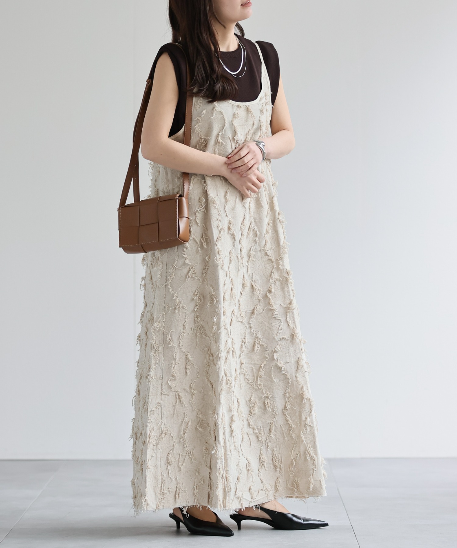 model：156cm 着用サイズ：FREE