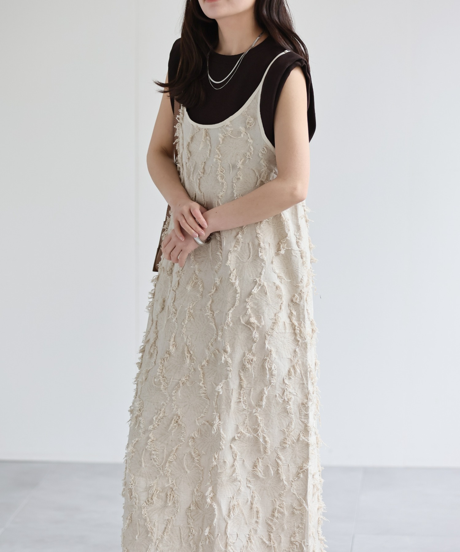 model：156cm 着用サイズ：FREE