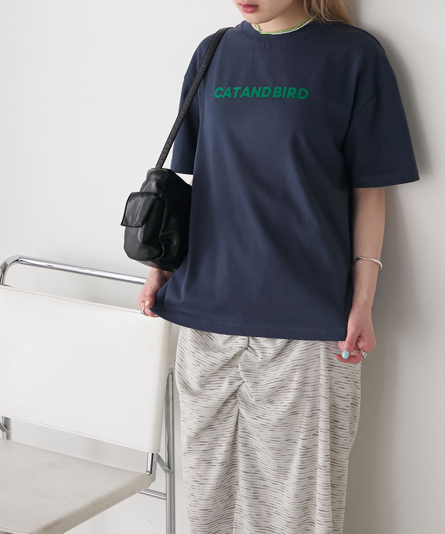 forksy.】フロッキーロゴプリントTシャツ forksy.│MONO-MART