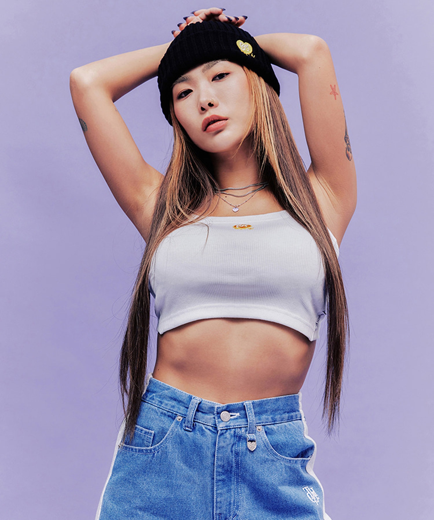 A'GEM/9 × .kom『HONE J X TARGETTO』HONEY HEART BEANIE/ハニー