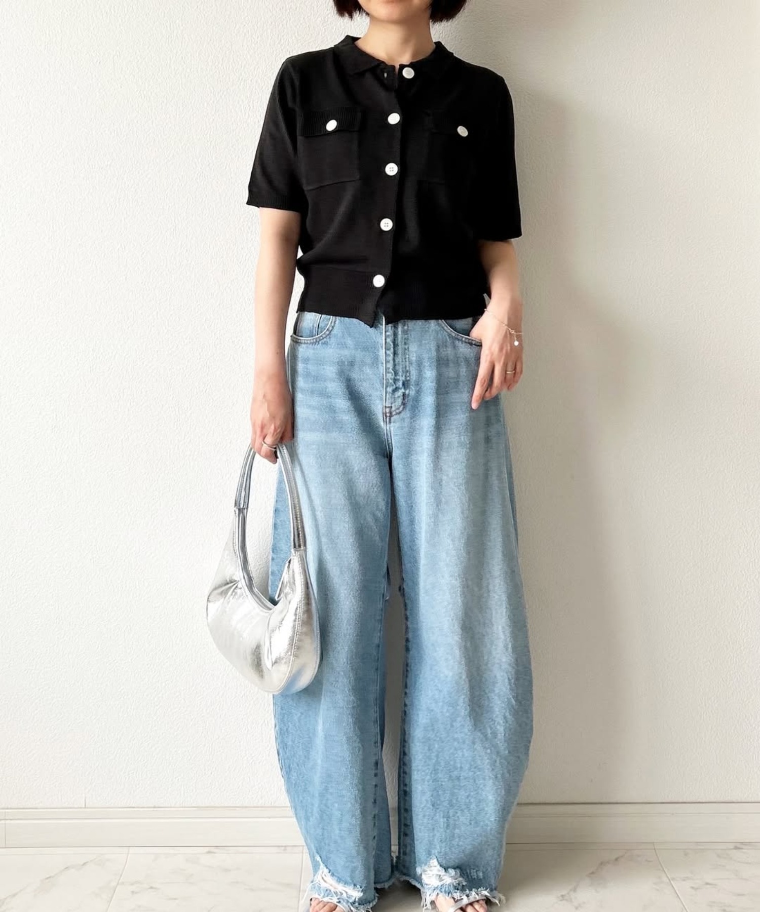 model：H157 着用サイズ：FREE