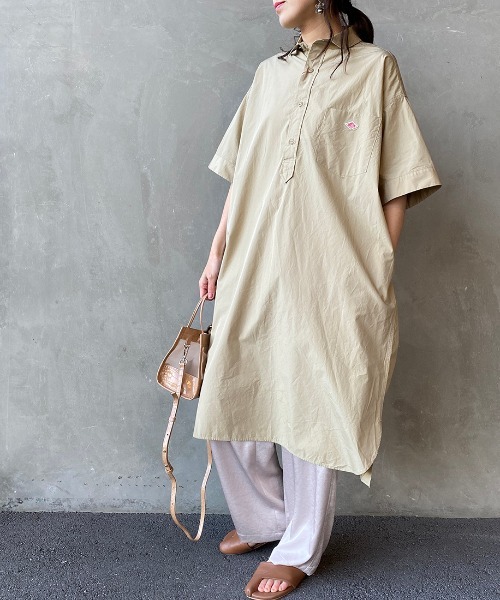 Danton ダントン コットンポプリン シャツワンピース Urban Tales Com
