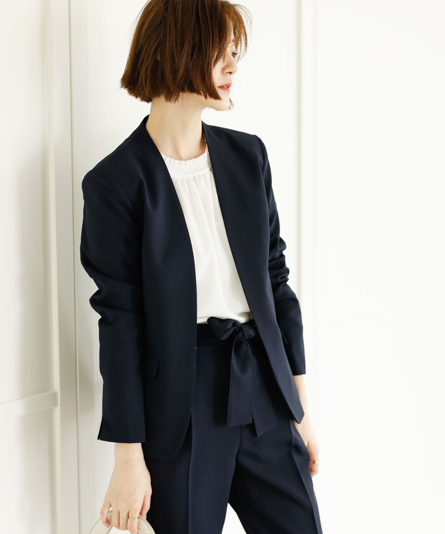 2点セット】ウォッシャブル/防シワ/UV/形態安定 ベーシックノーカラー