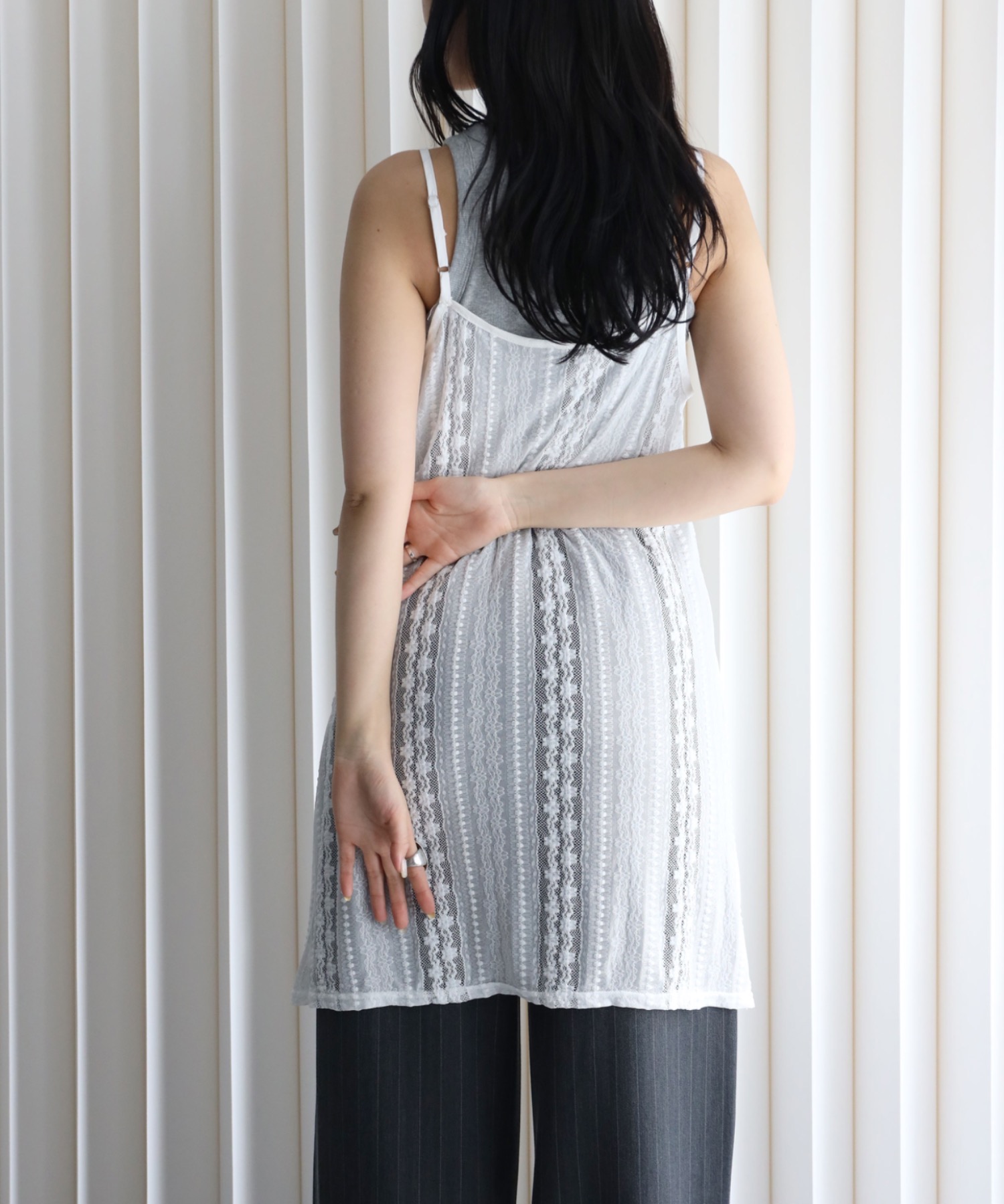 model：164cm. 着用サイズ: FREE
