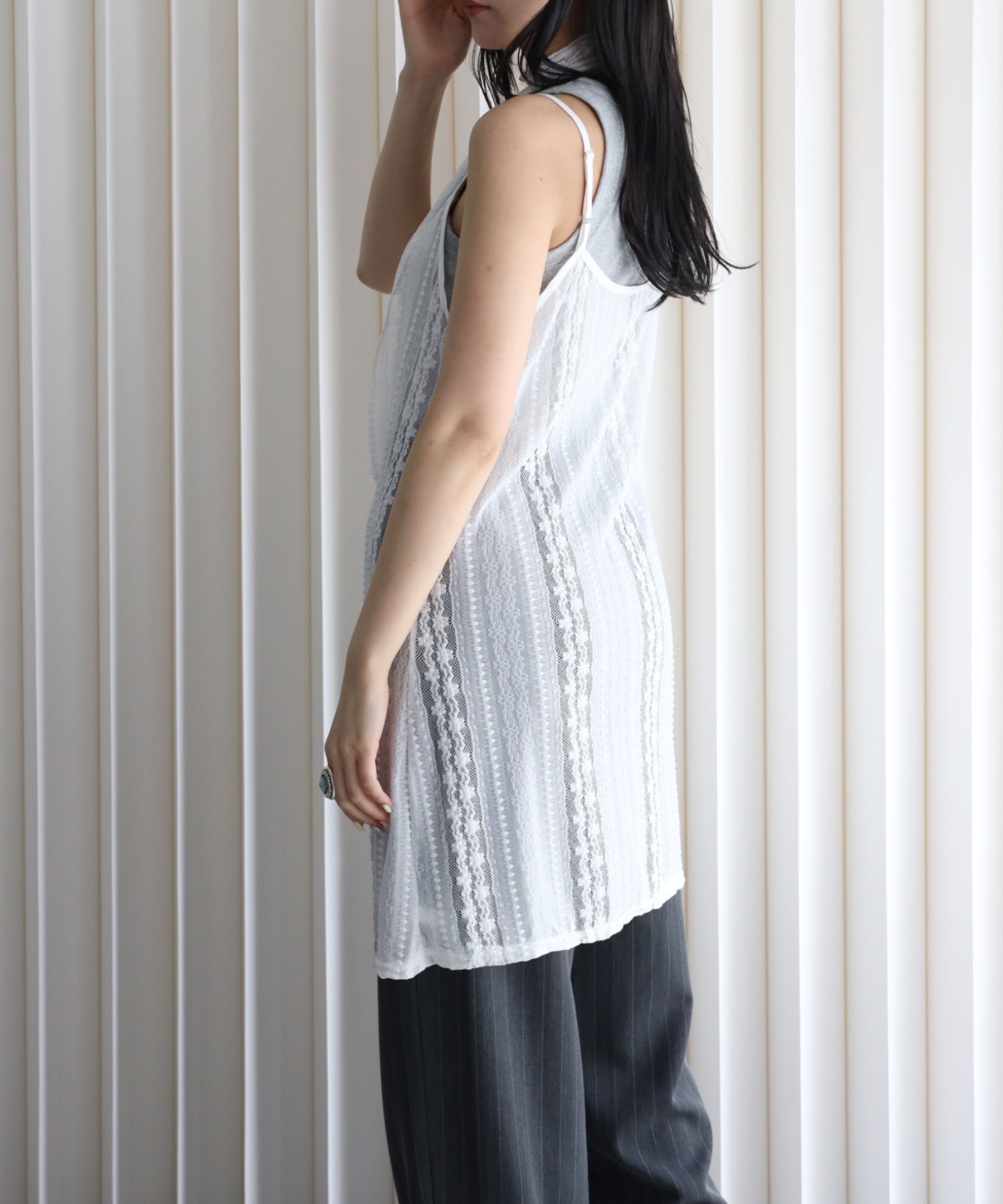 model：164cm. 着用サイズ: FREE