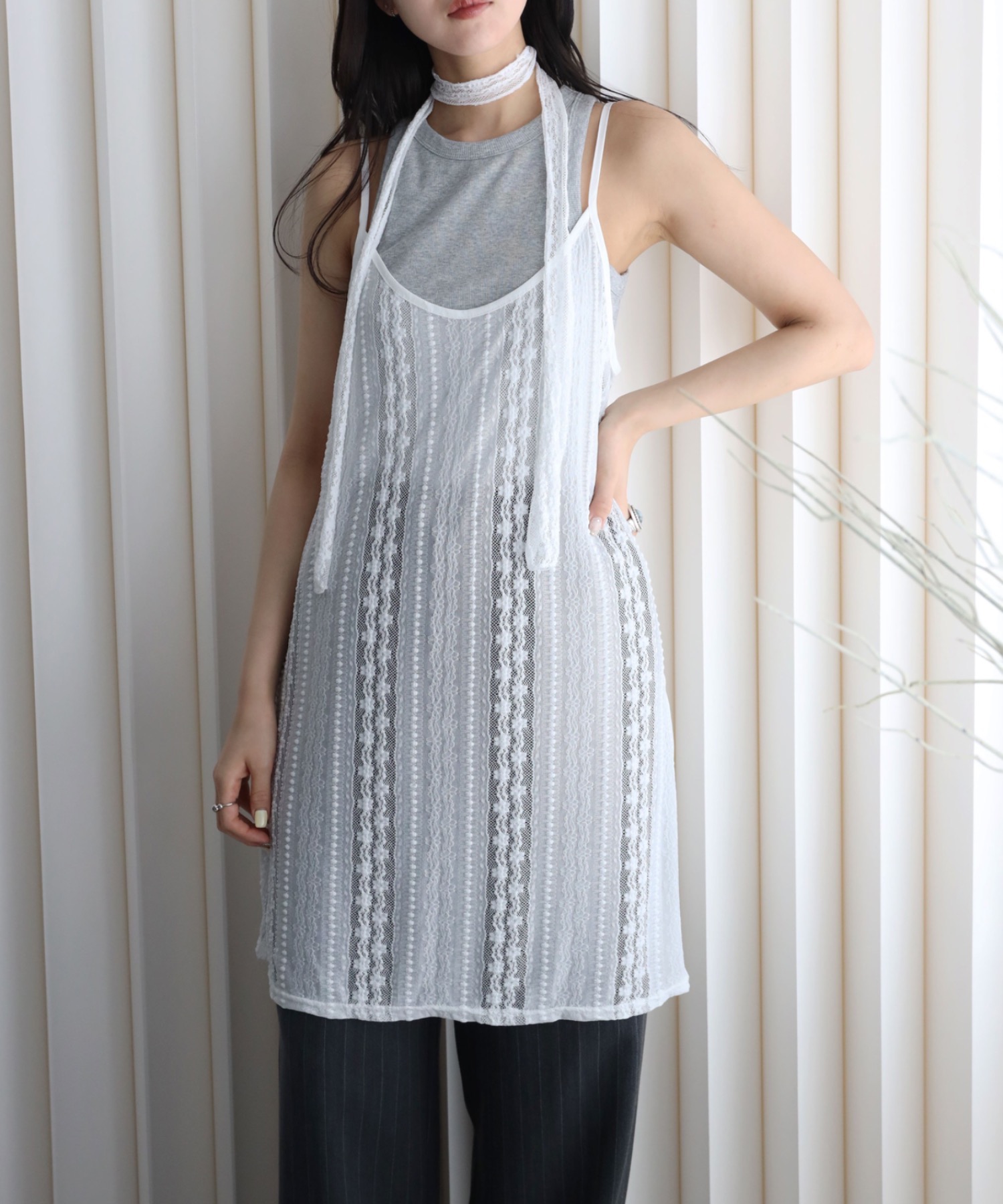 model：164cm. 着用サイズ: FREE