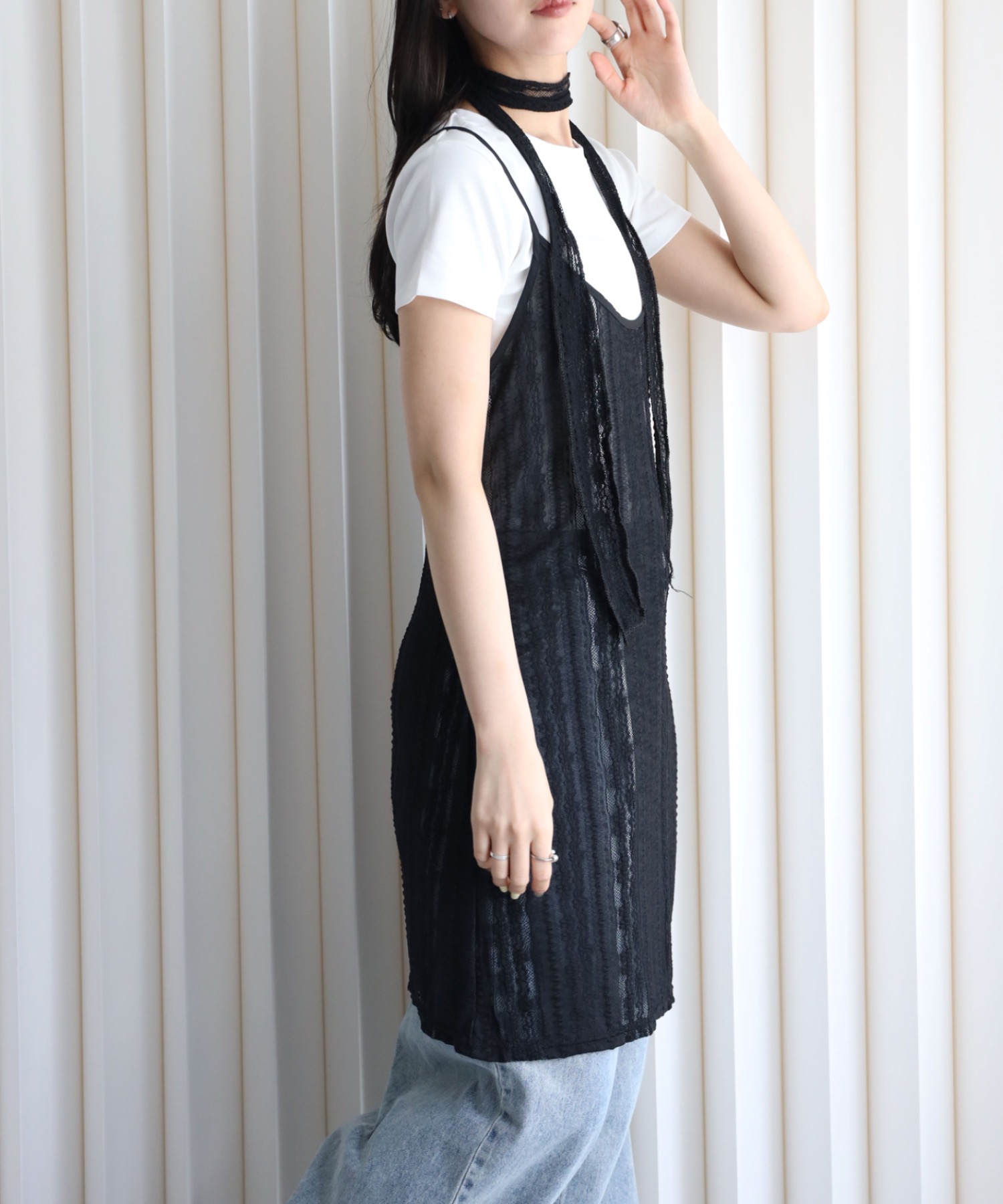 model：164cm. 着用サイズ: FREE