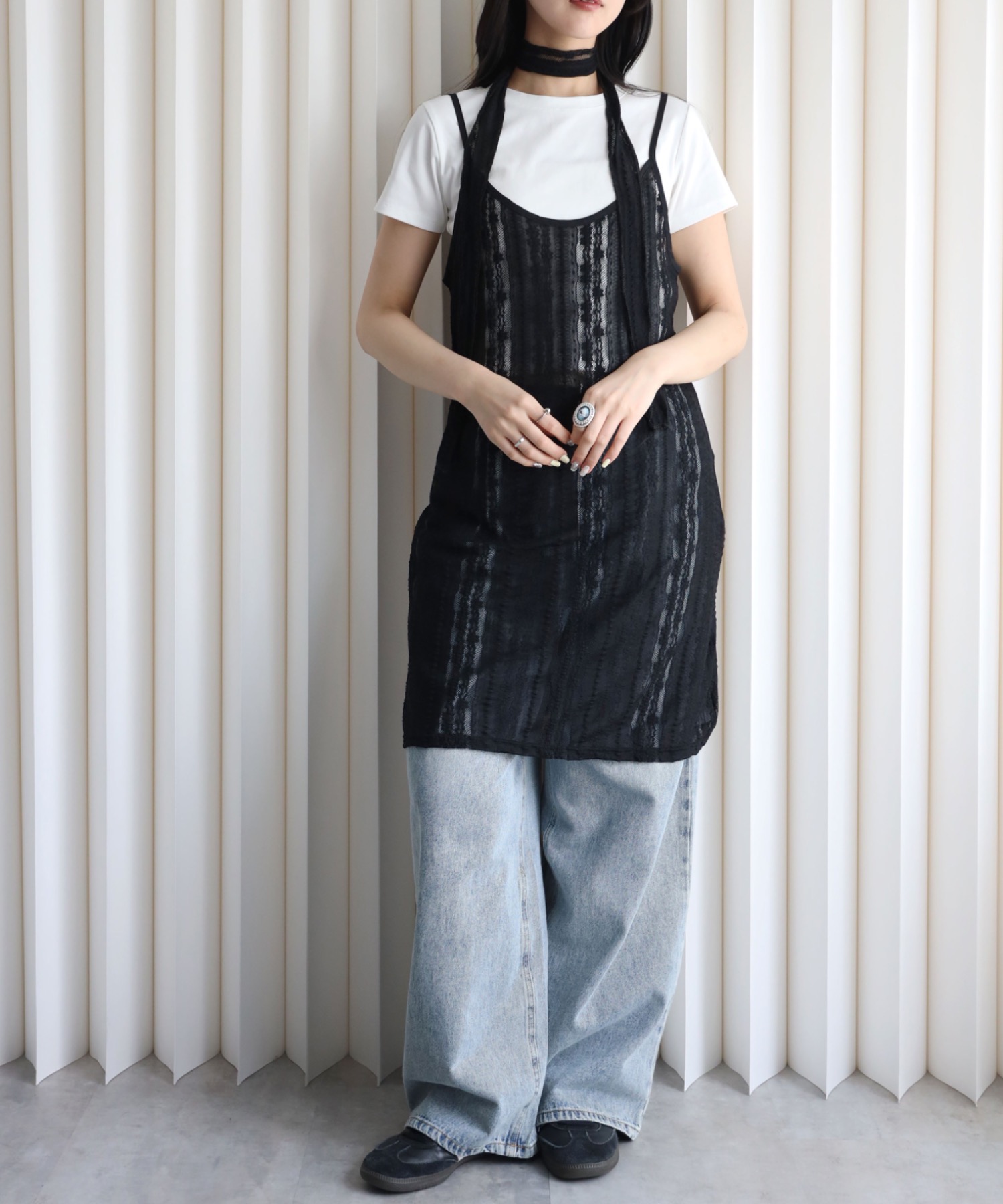 model：164cm. 着用サイズ: FREE