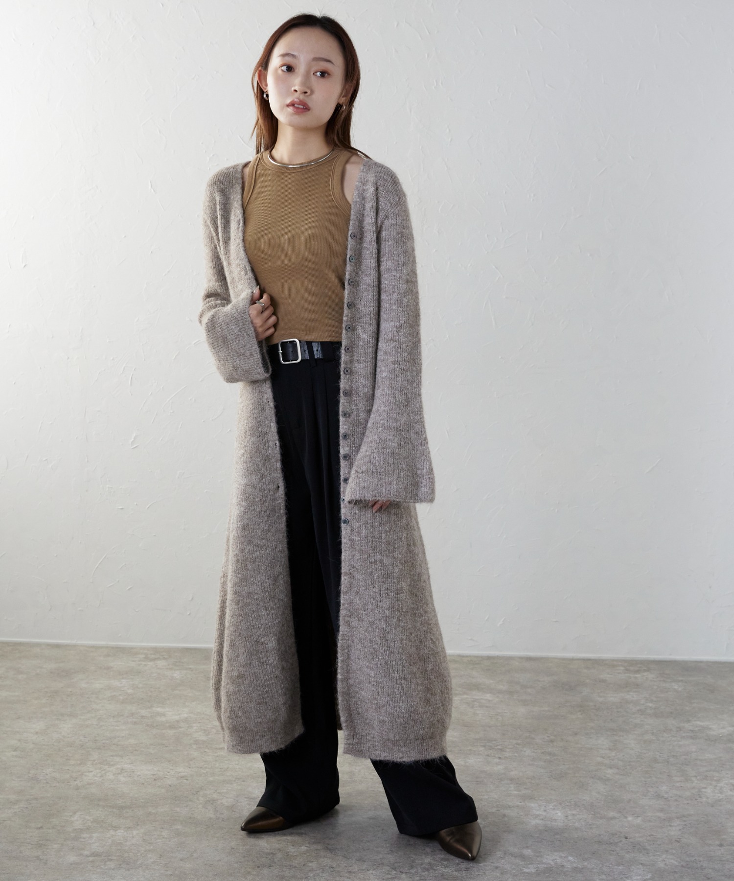 model：158cm　着用サイズ：FREE