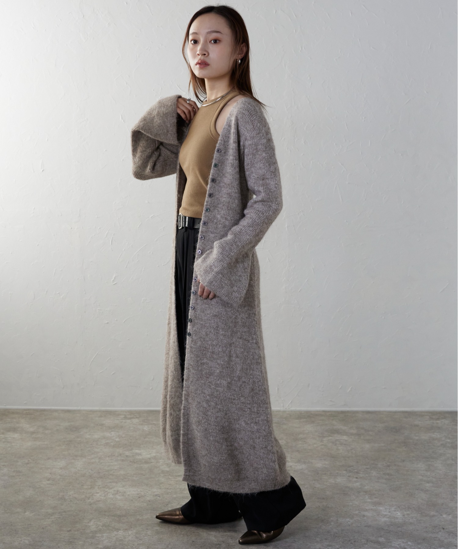 model：158cm　着用サイズ：FREE