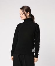 カールカール ワッフル タートルネック プルオーバー