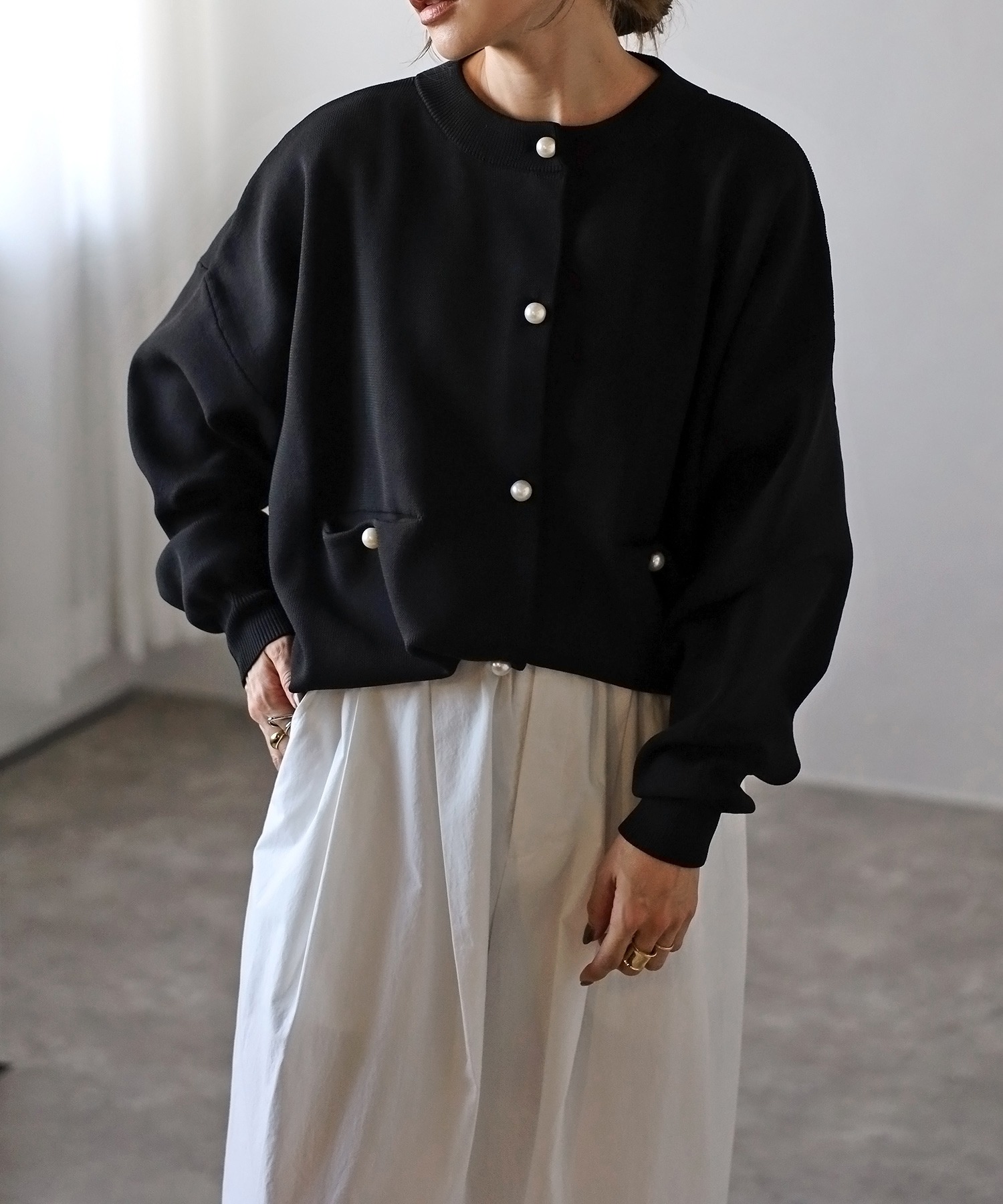 model：H165 着用サイズ：FREE