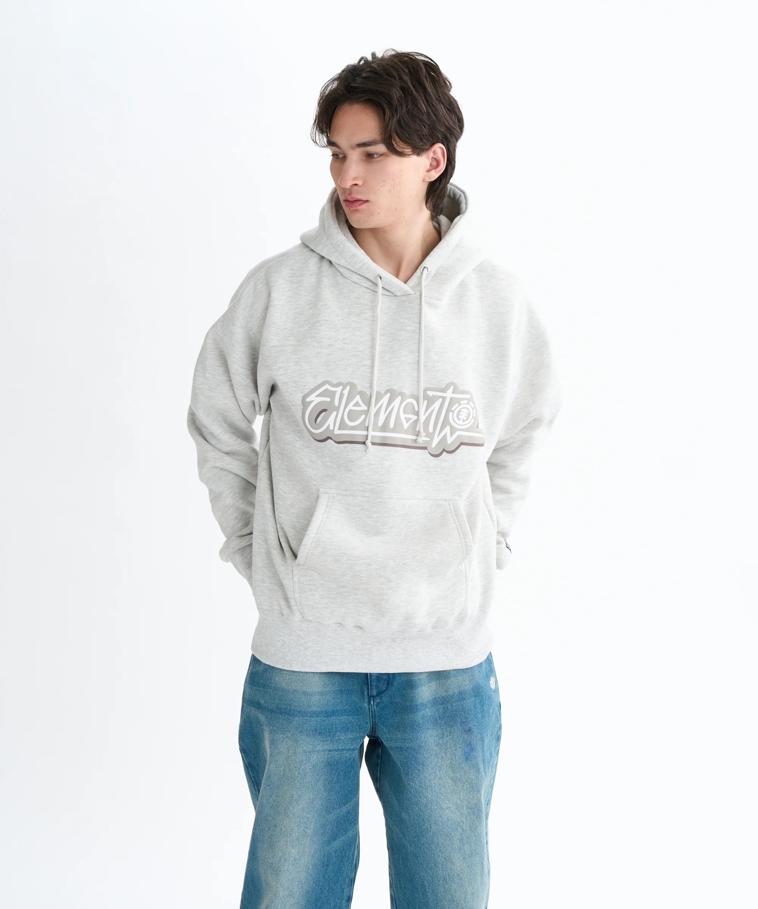 ELEMENT Mens TAG2 HOOD парка — коллекция осень/зима 2025, подкладка с мехом, фидер принт