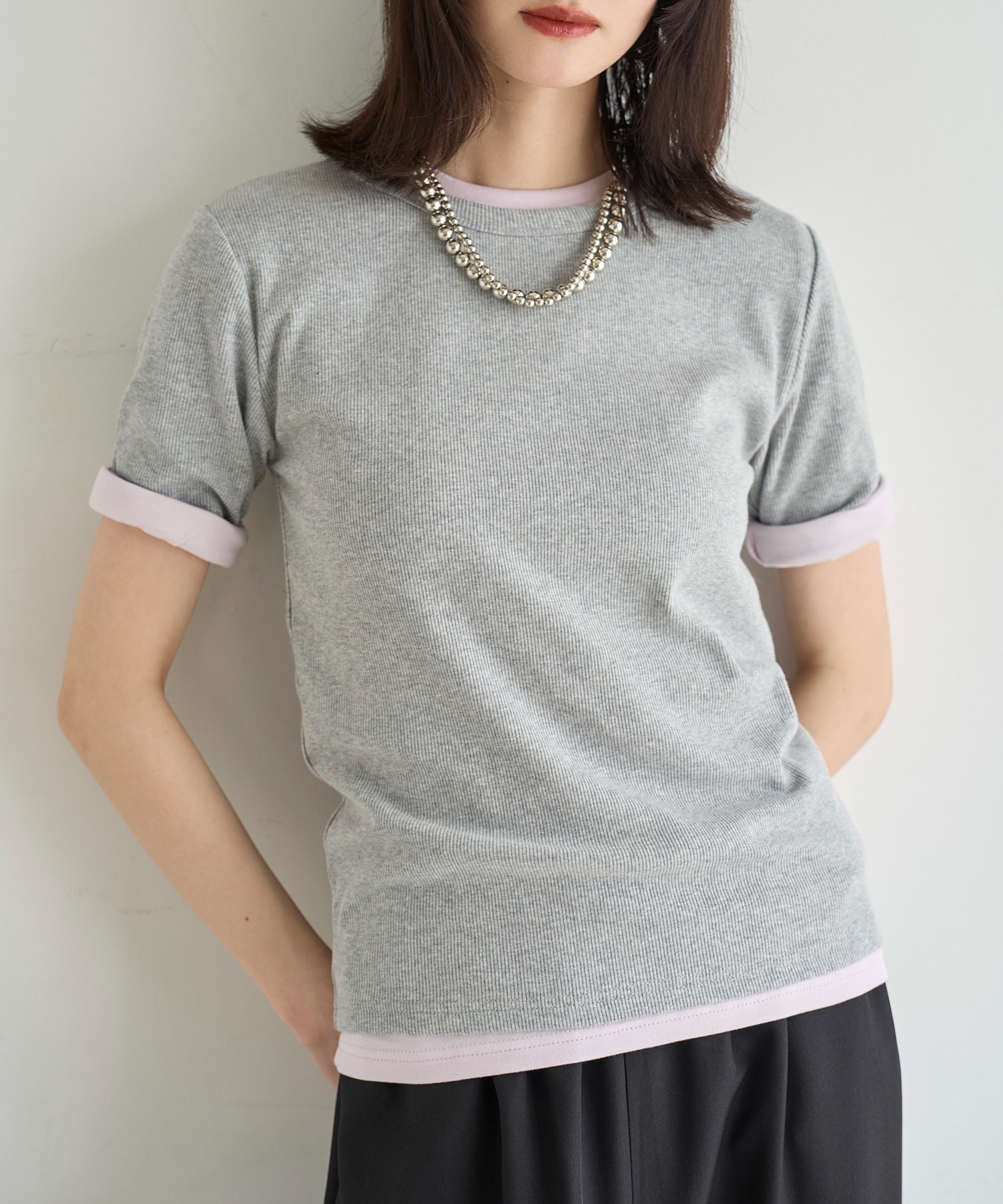 model：H166　着用サイズ：F