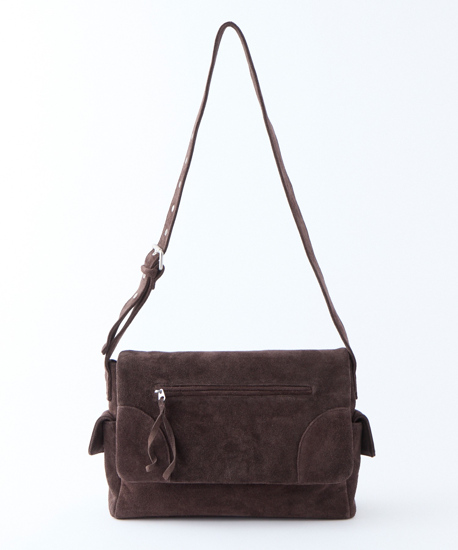 【Parts Lab.】Cow Leather Flap Shoulder Bag / リアルレザーフラップショルダーバッグ