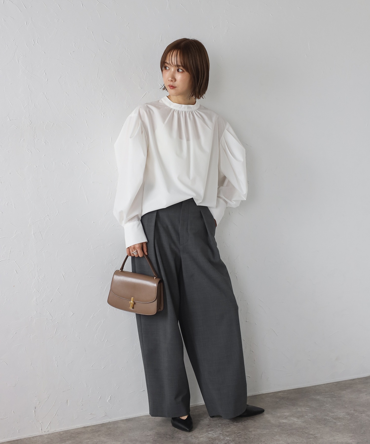 model：H158 着用サイズ：FREE