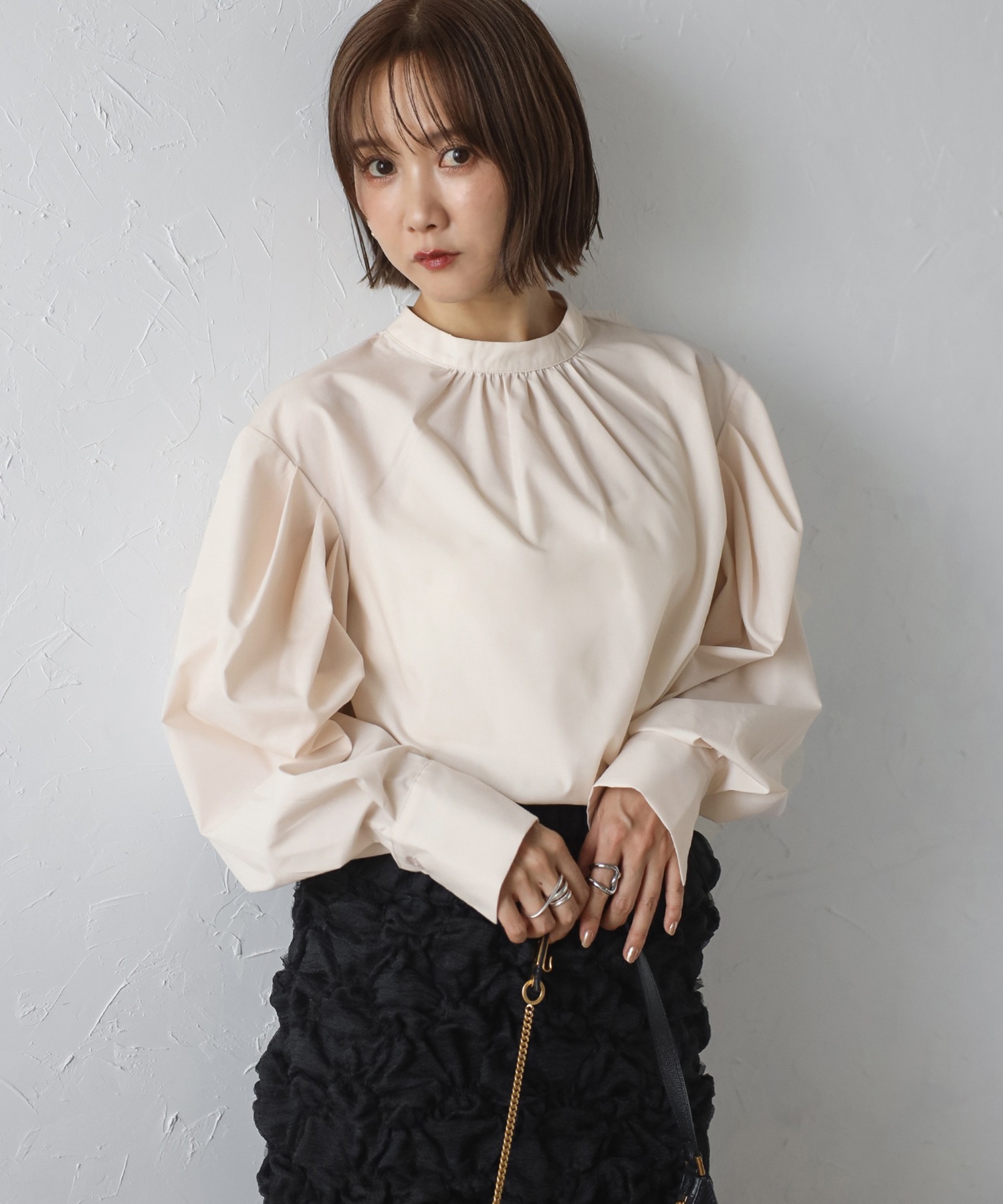 model：H158 着用サイズ：FREE