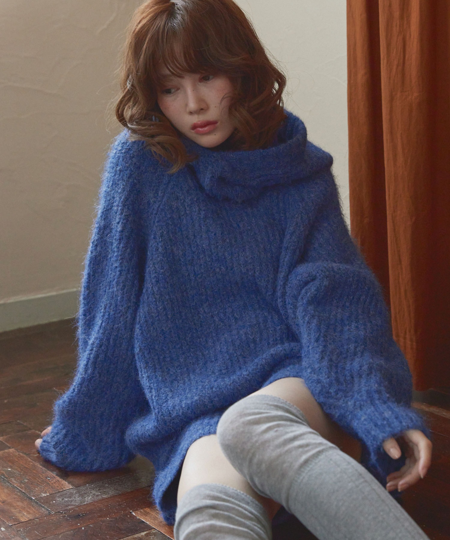 Unblend】バラクラバセットメランジニットプルオーバー＜セットアップ