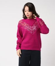 BEAR LACEワッフル編 プルオーバー