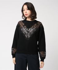 BEAR LACEワッフル編 プルオーバー