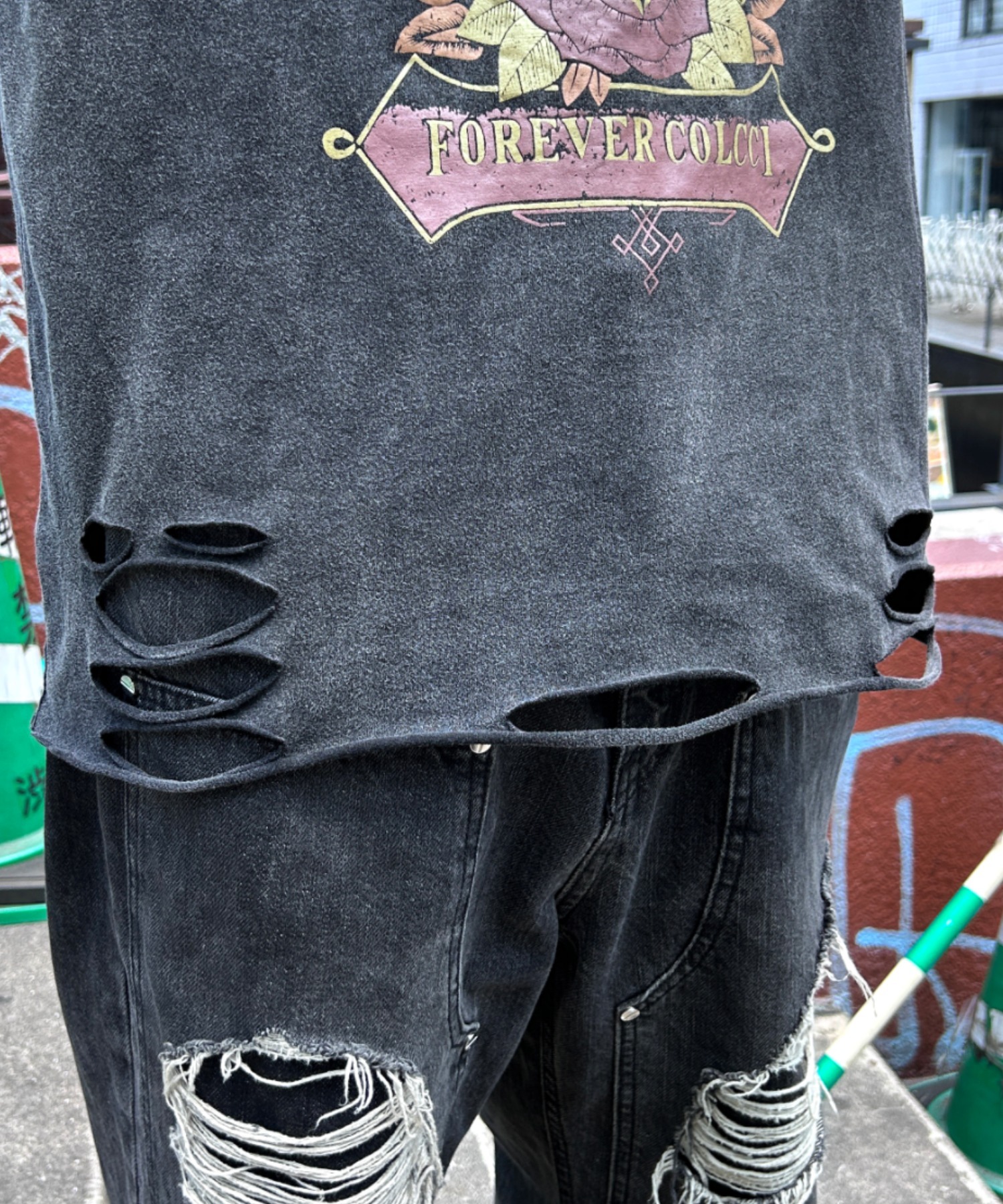 A'GEM/9 × .kom『ARULE/アルール』ピグメント加工 LOVE グラフィック