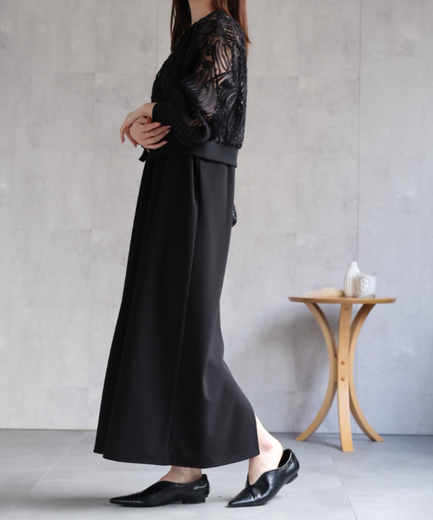 model：162㎝ 着用サイズ：F